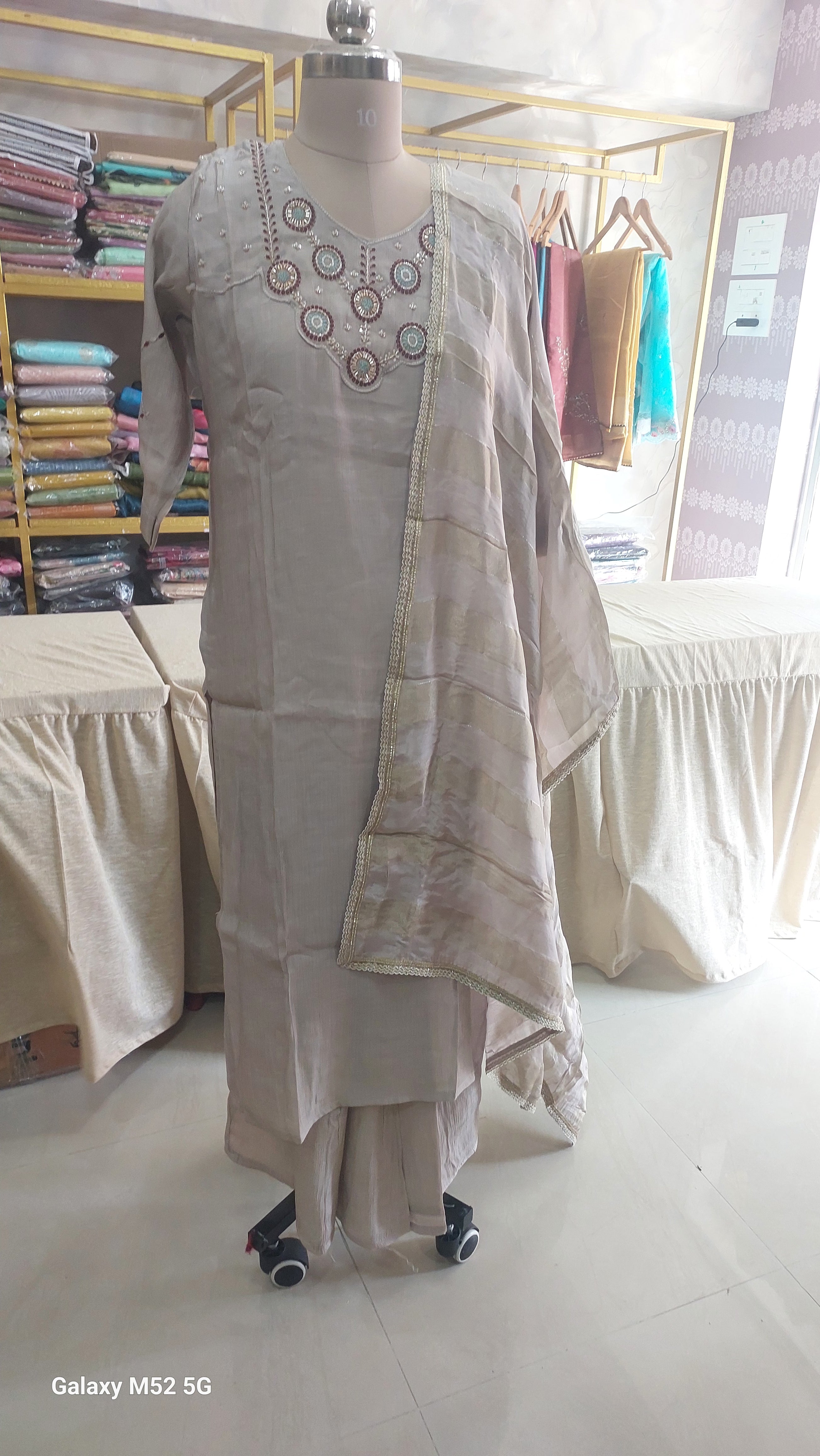 Elegant white kurti set