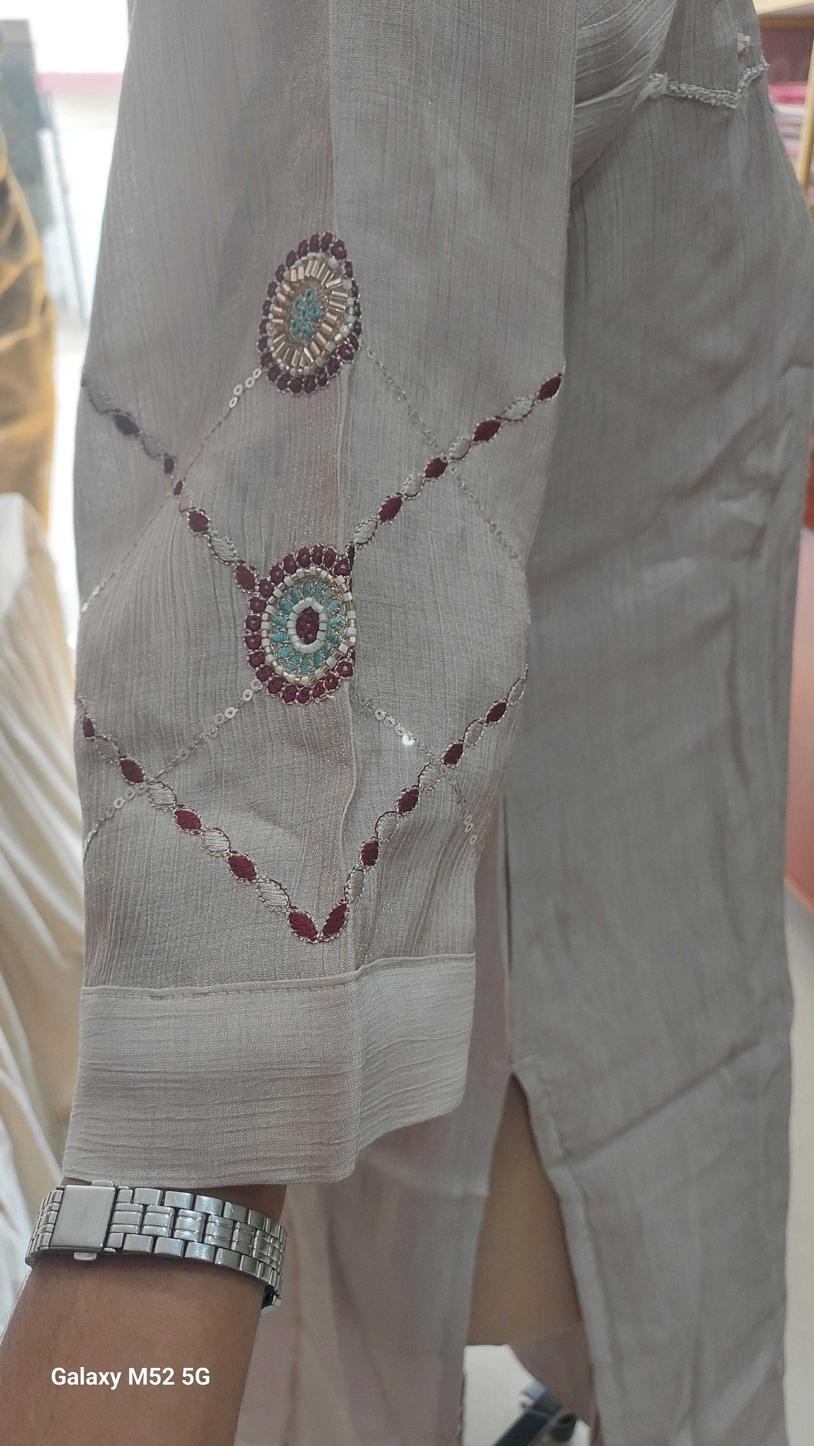 Elegant white kurti set