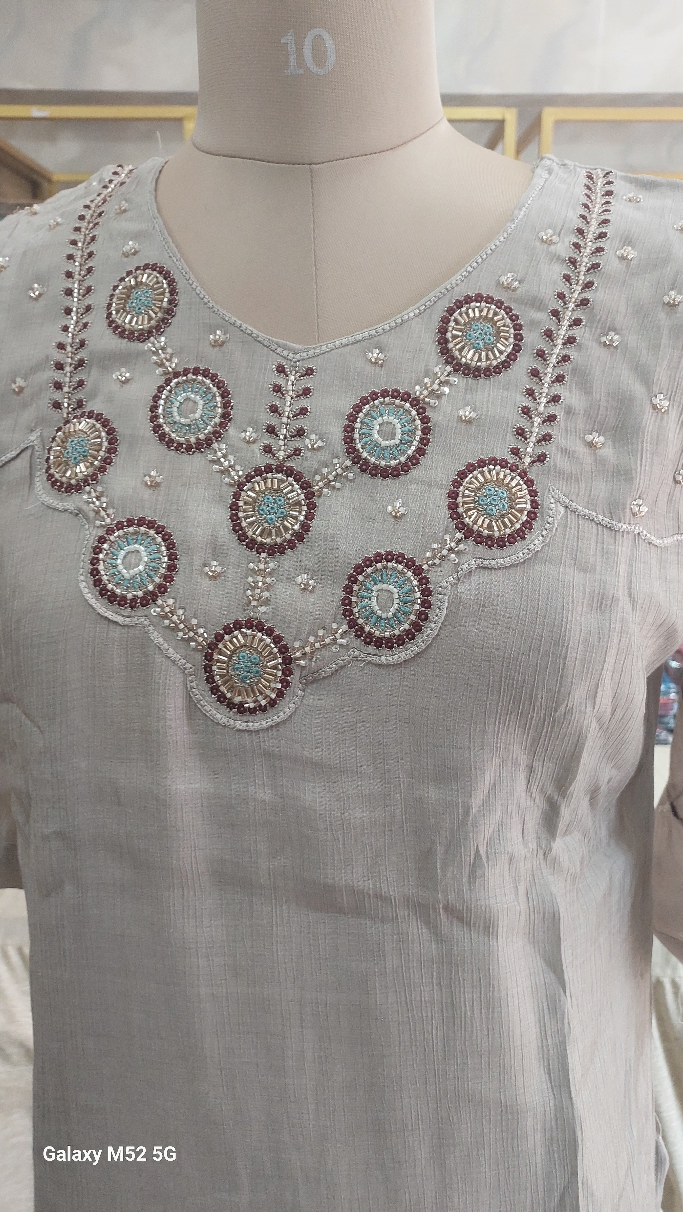 Elegant white kurti set