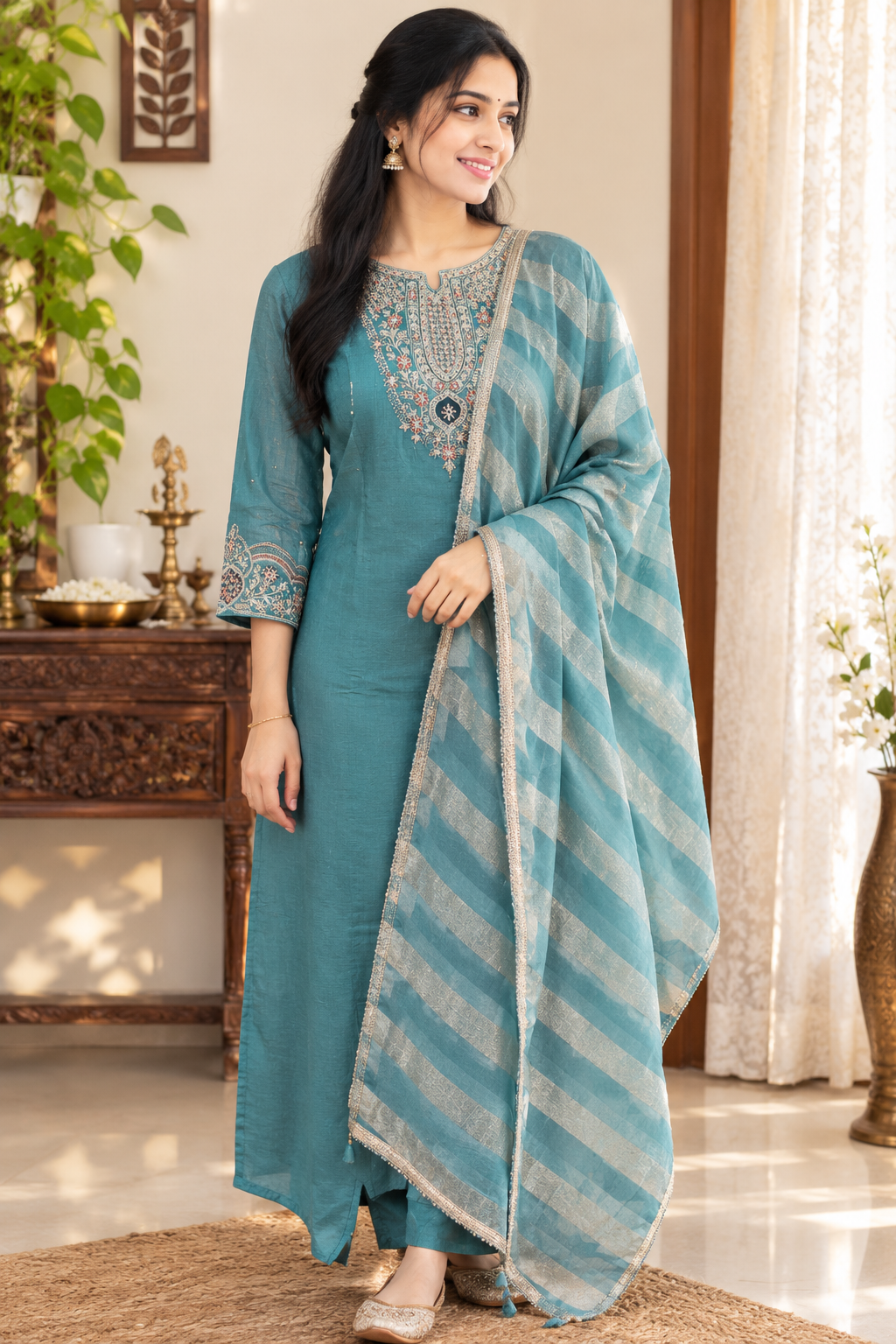 Elegant bule Kurti set💙