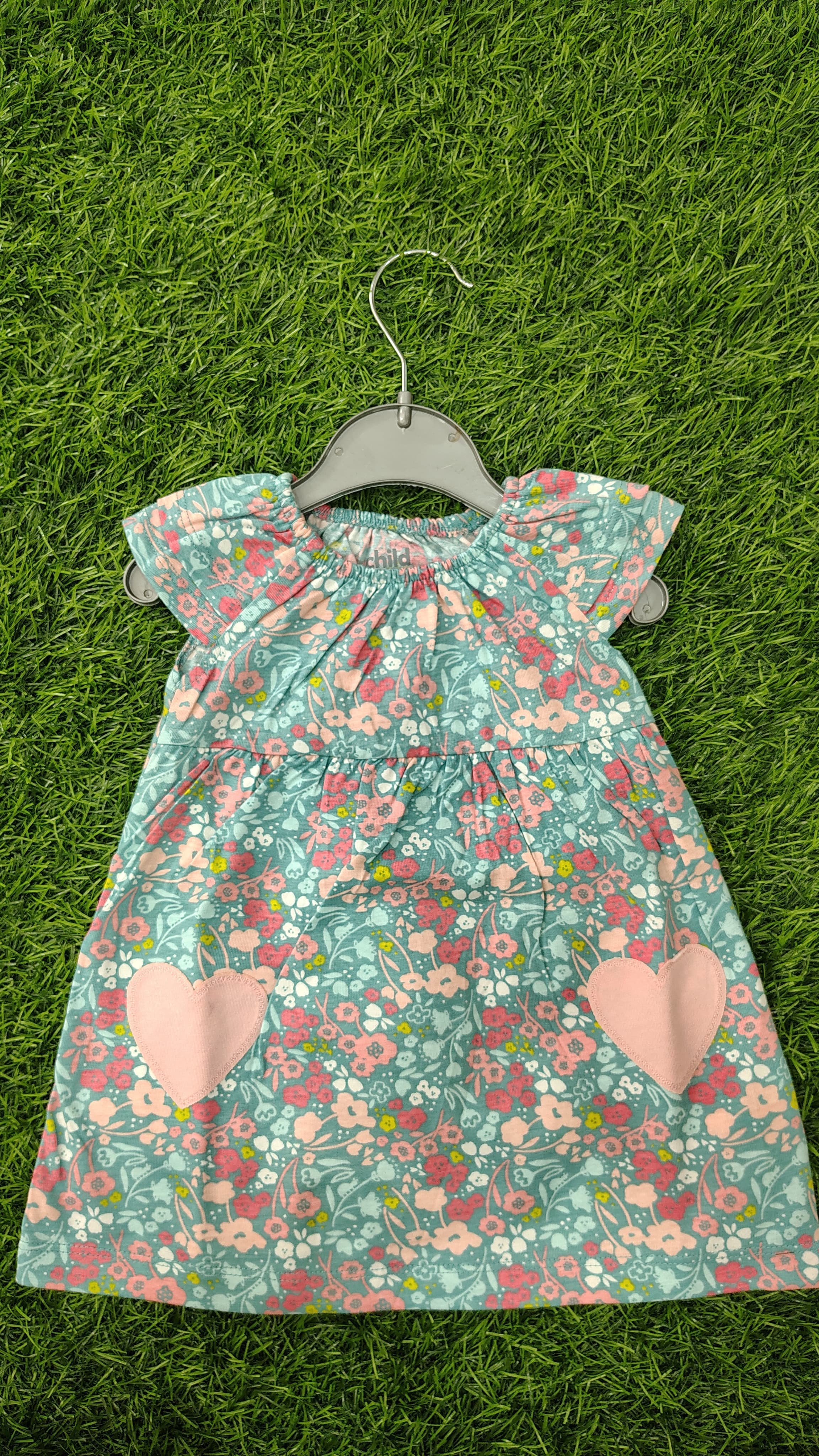 green shade with a charming all-over floral print.