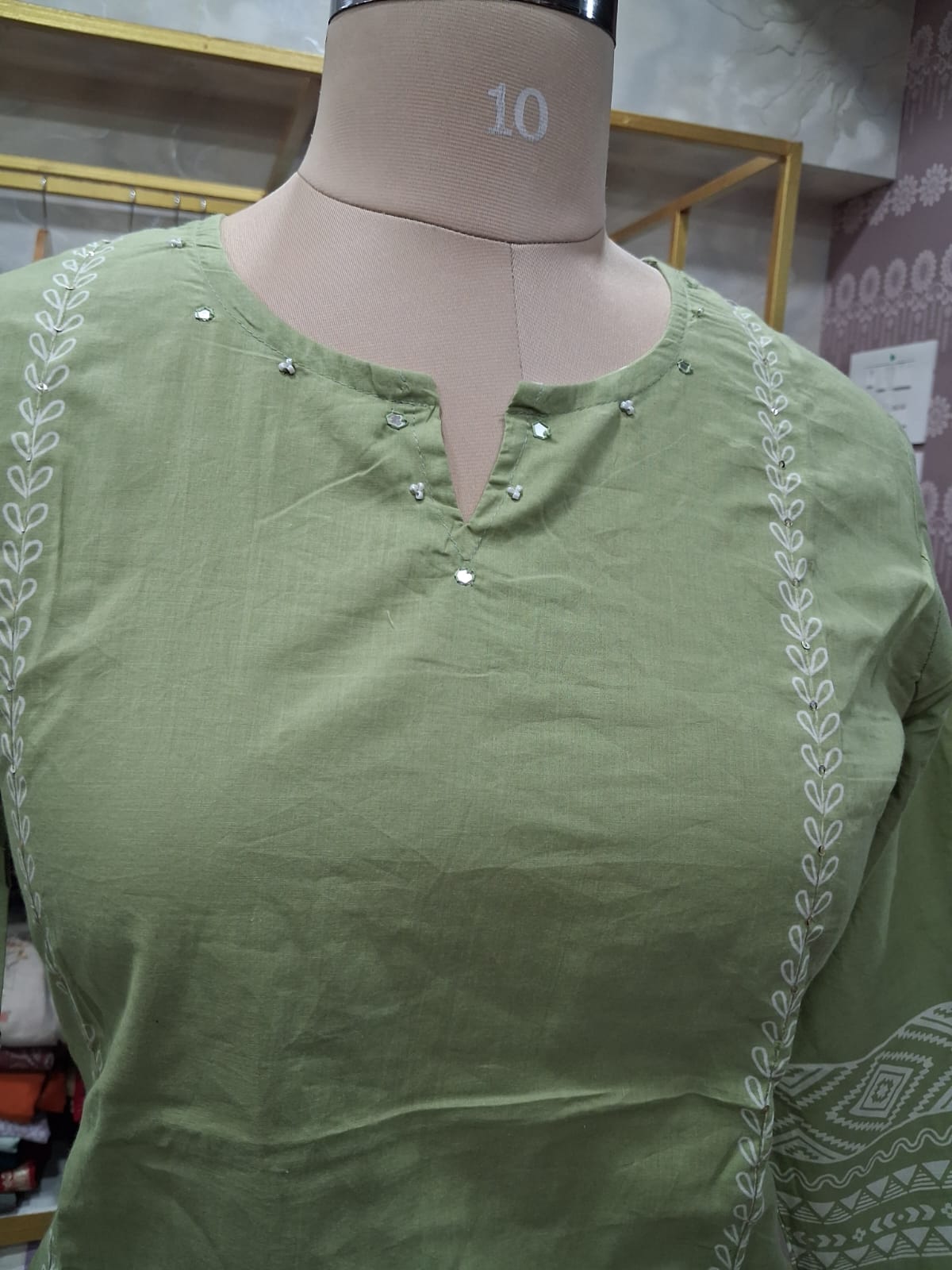 Pastel Green kurti set