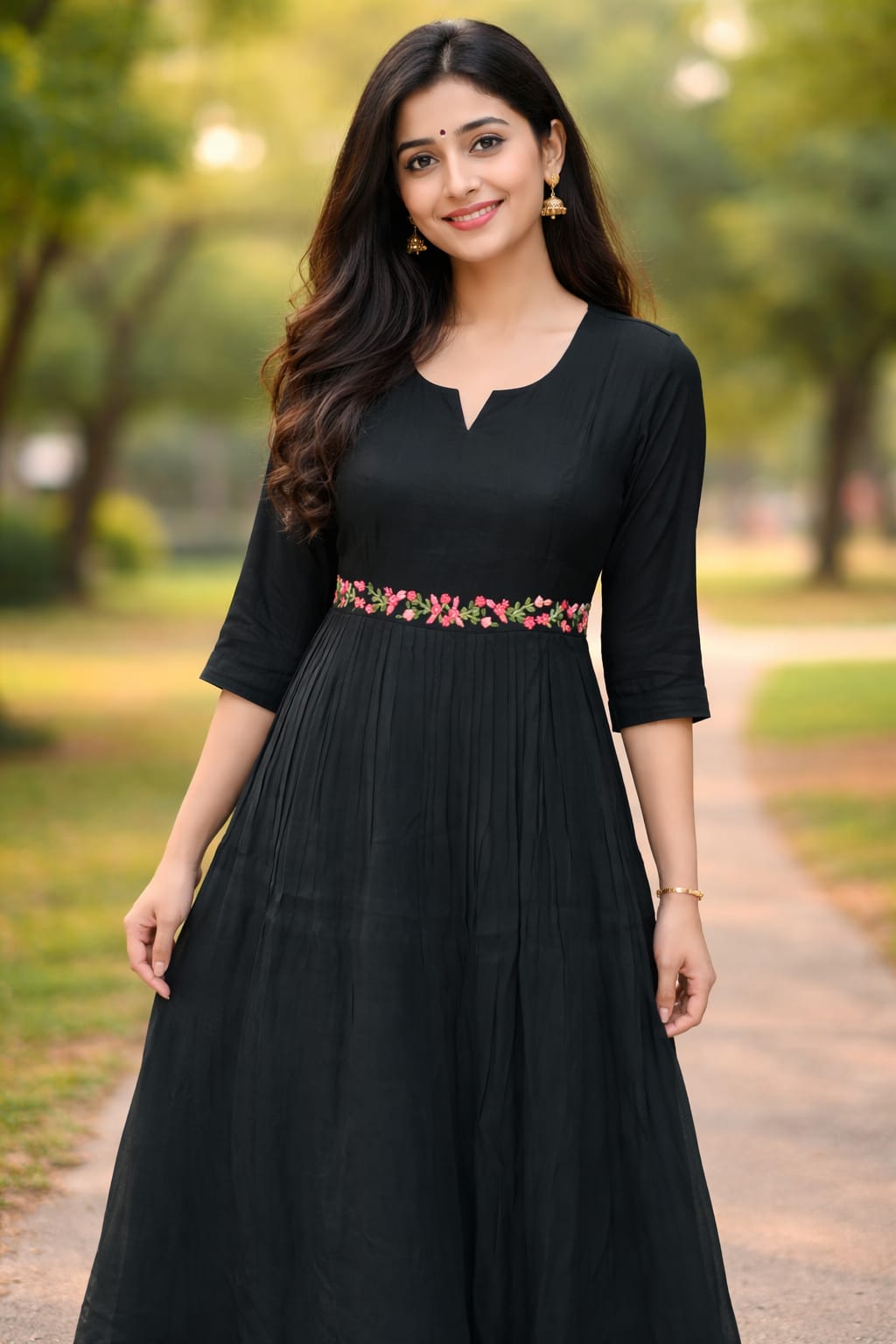 This beautiful black maxi