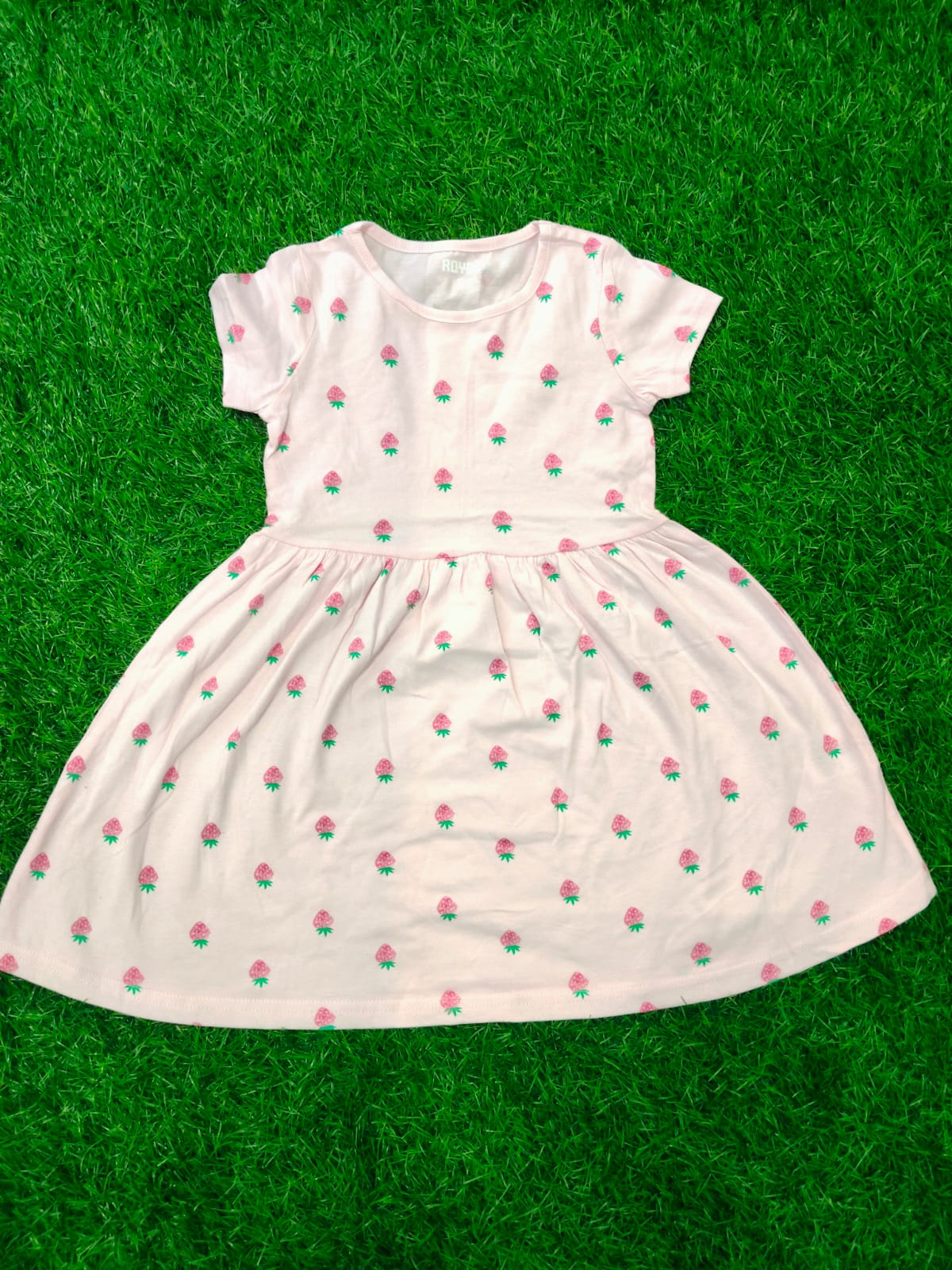 This adorable strawberry print dress
