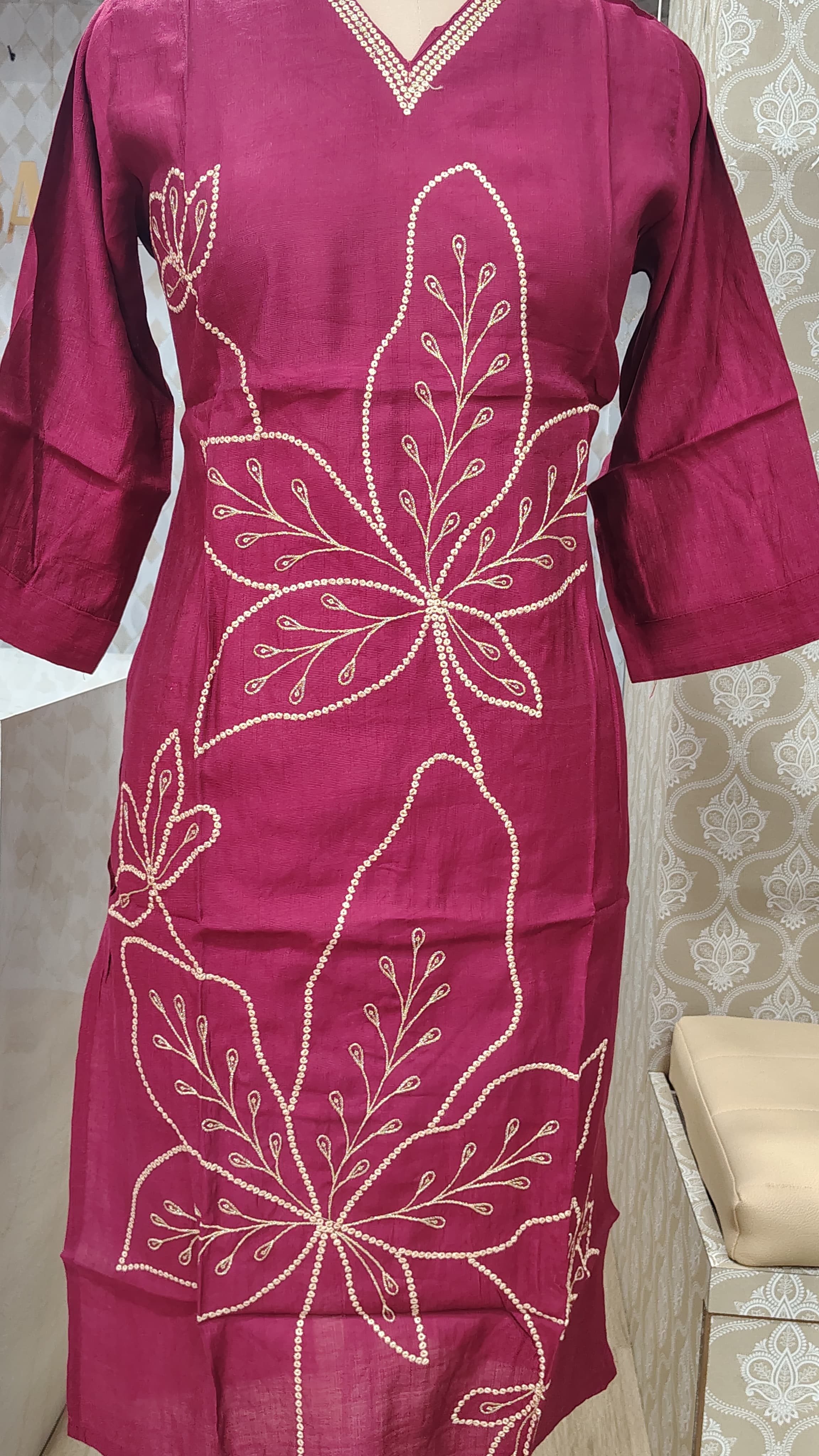 Pink kurti set