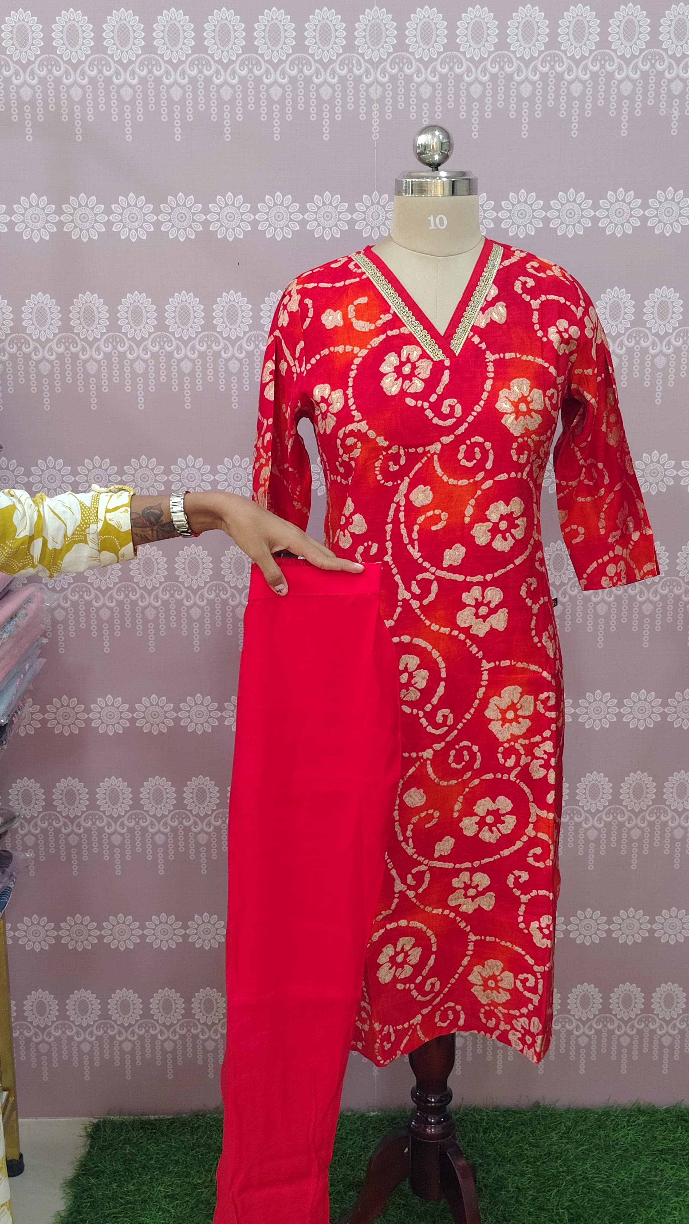 Beautiful red kurta set