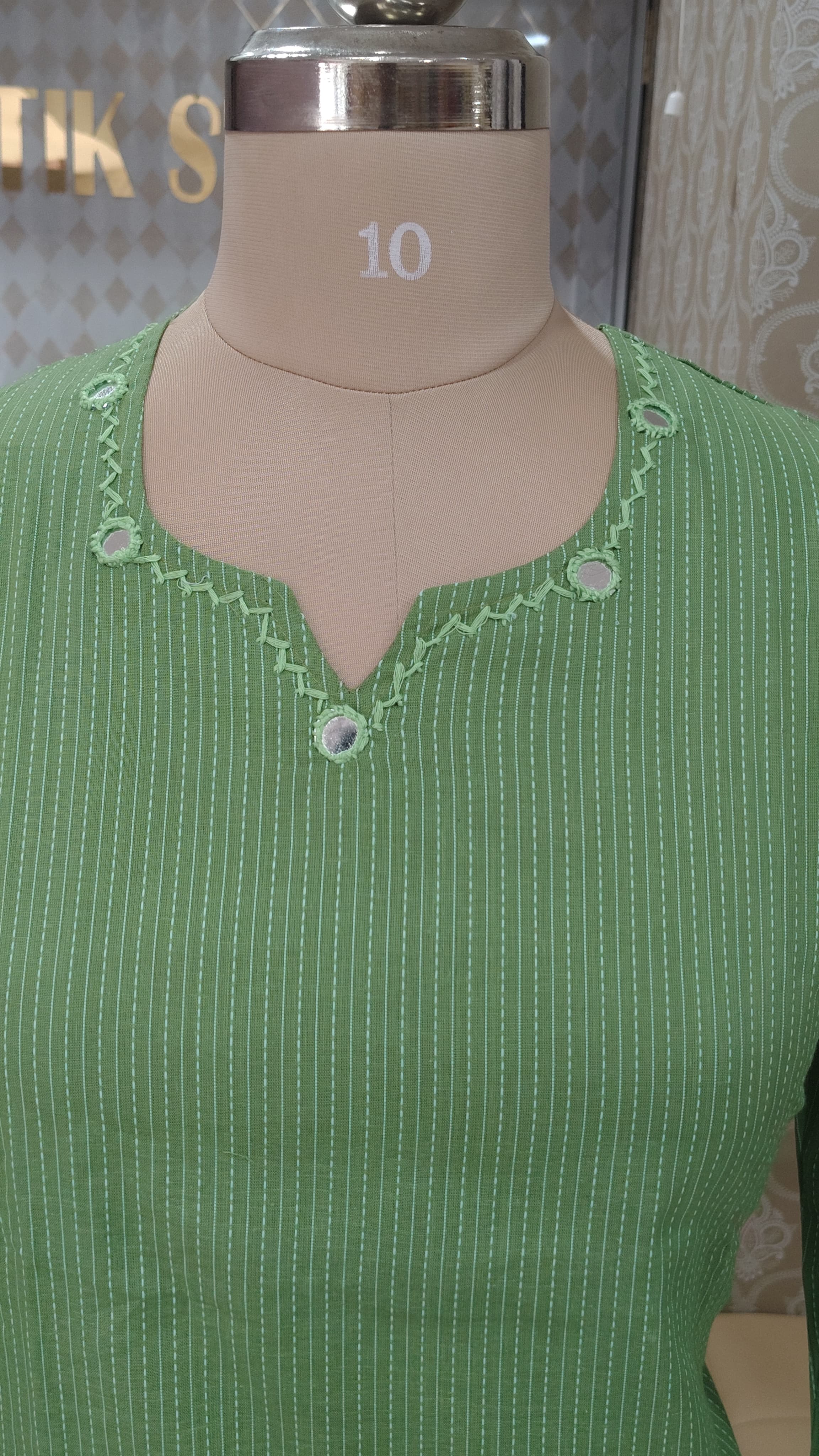 Mint green kurti set