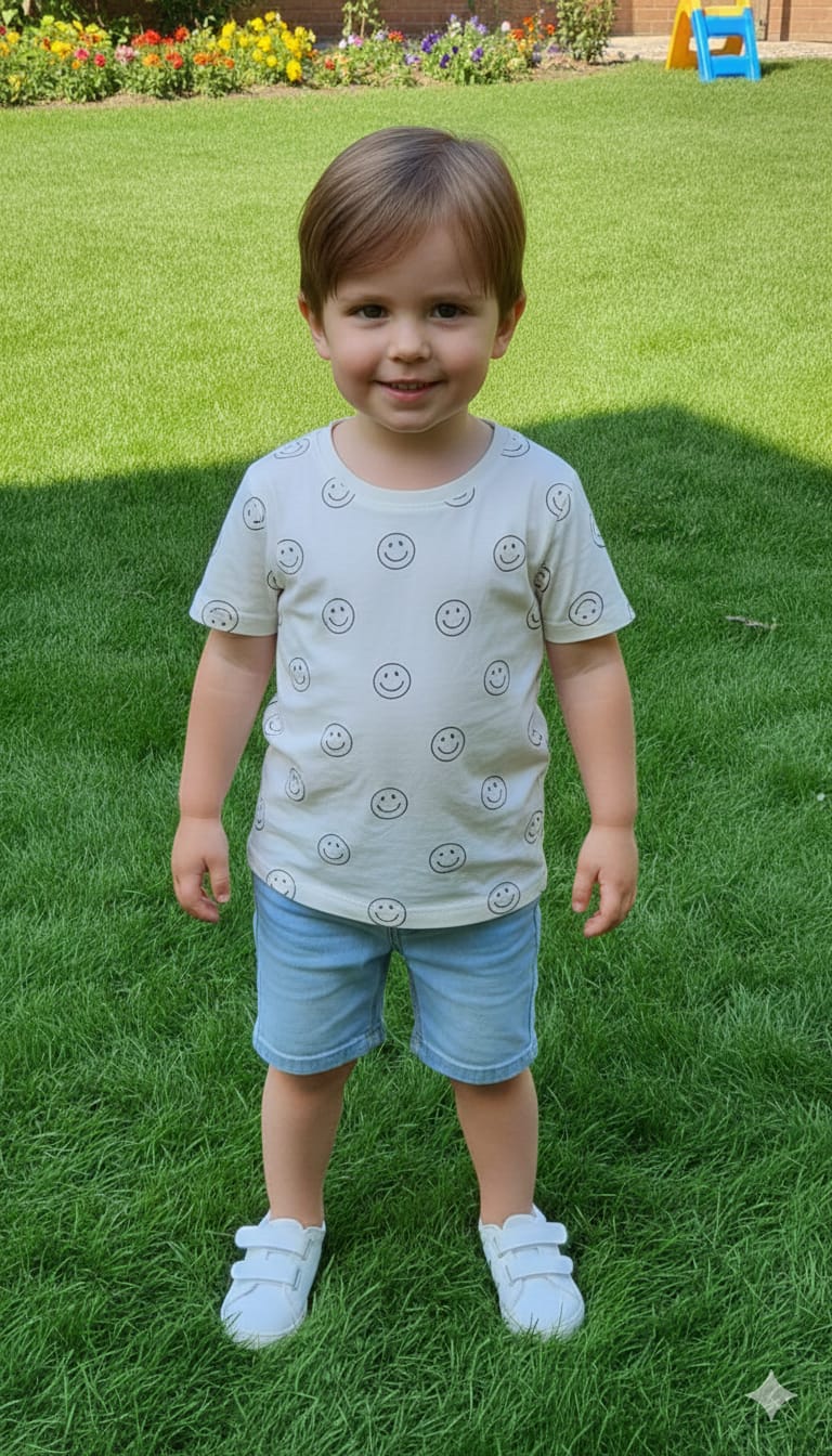 Smiley print T-shirt