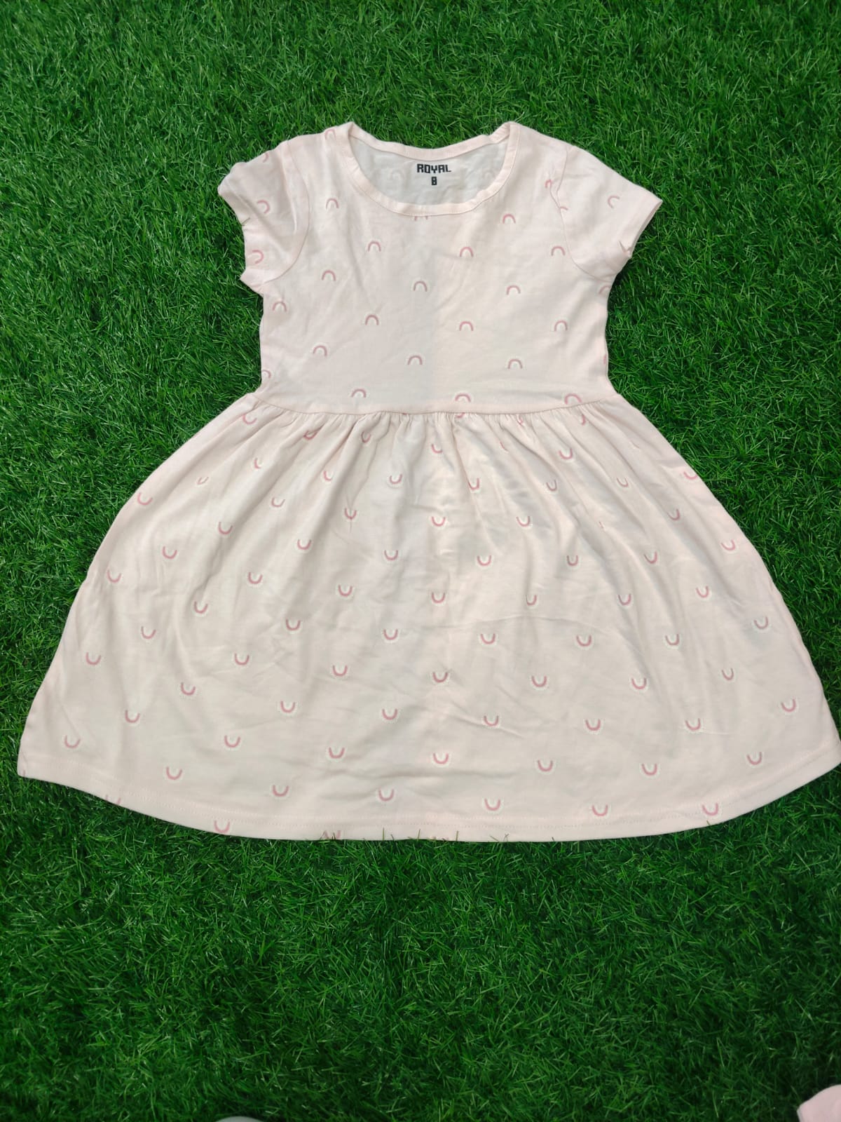 soft pink cotton frock