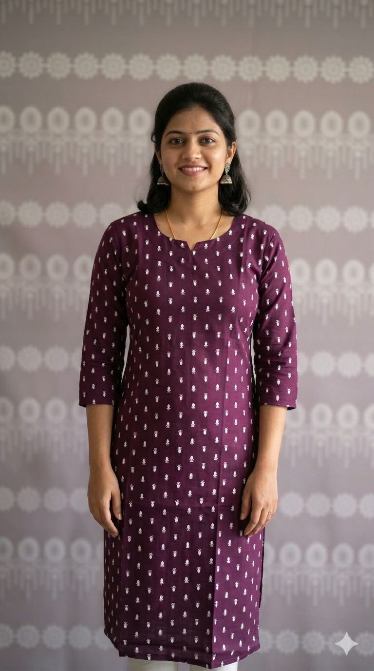 Wine printed top