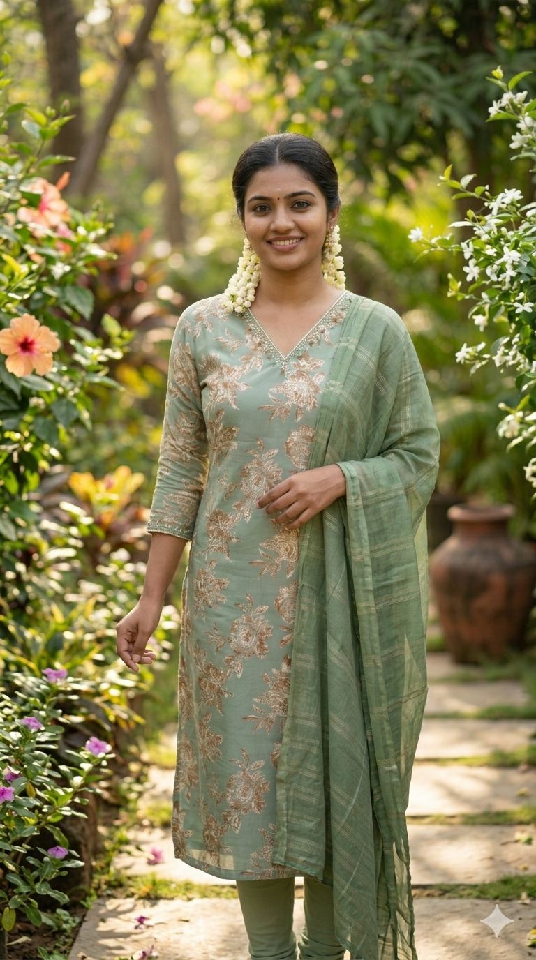 Pista colour kurthi set