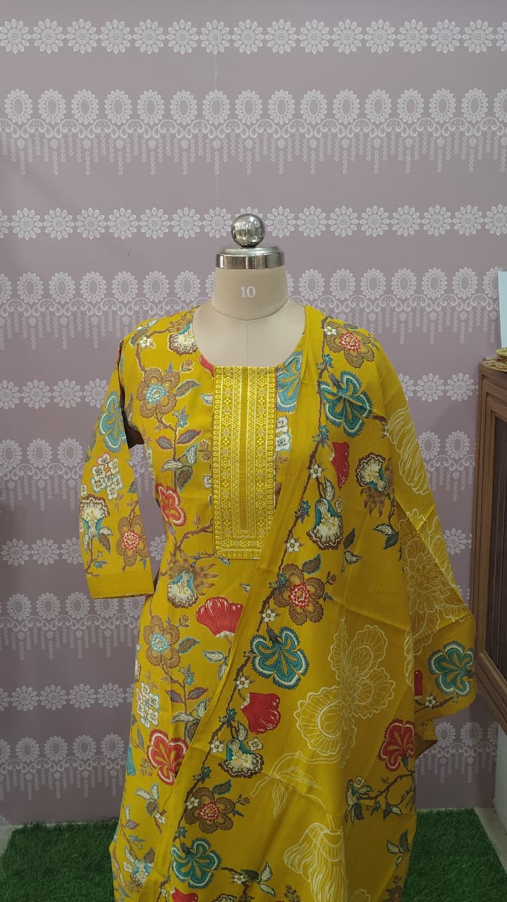 Printed kurthi set