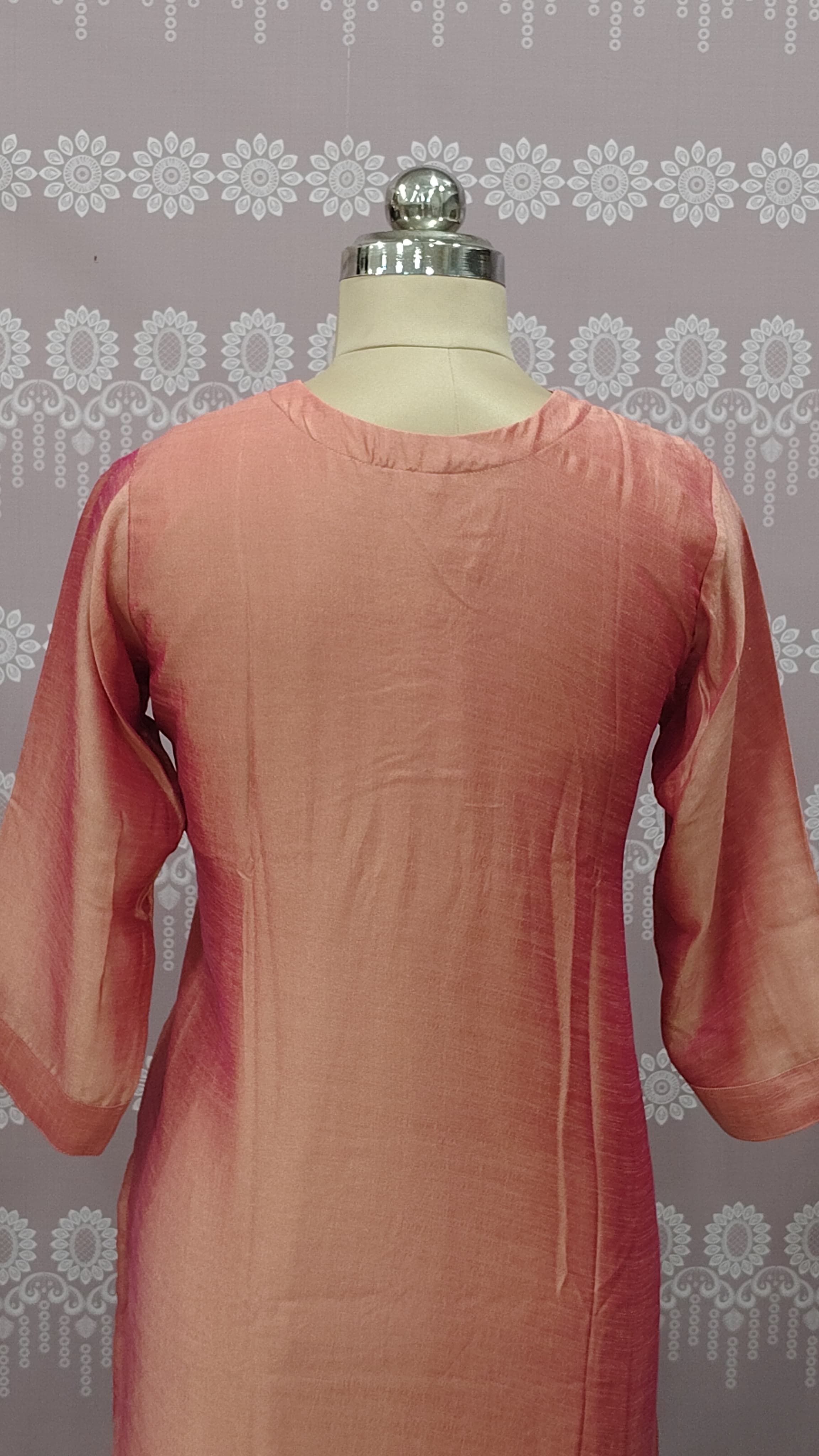 V-neck sequin work top