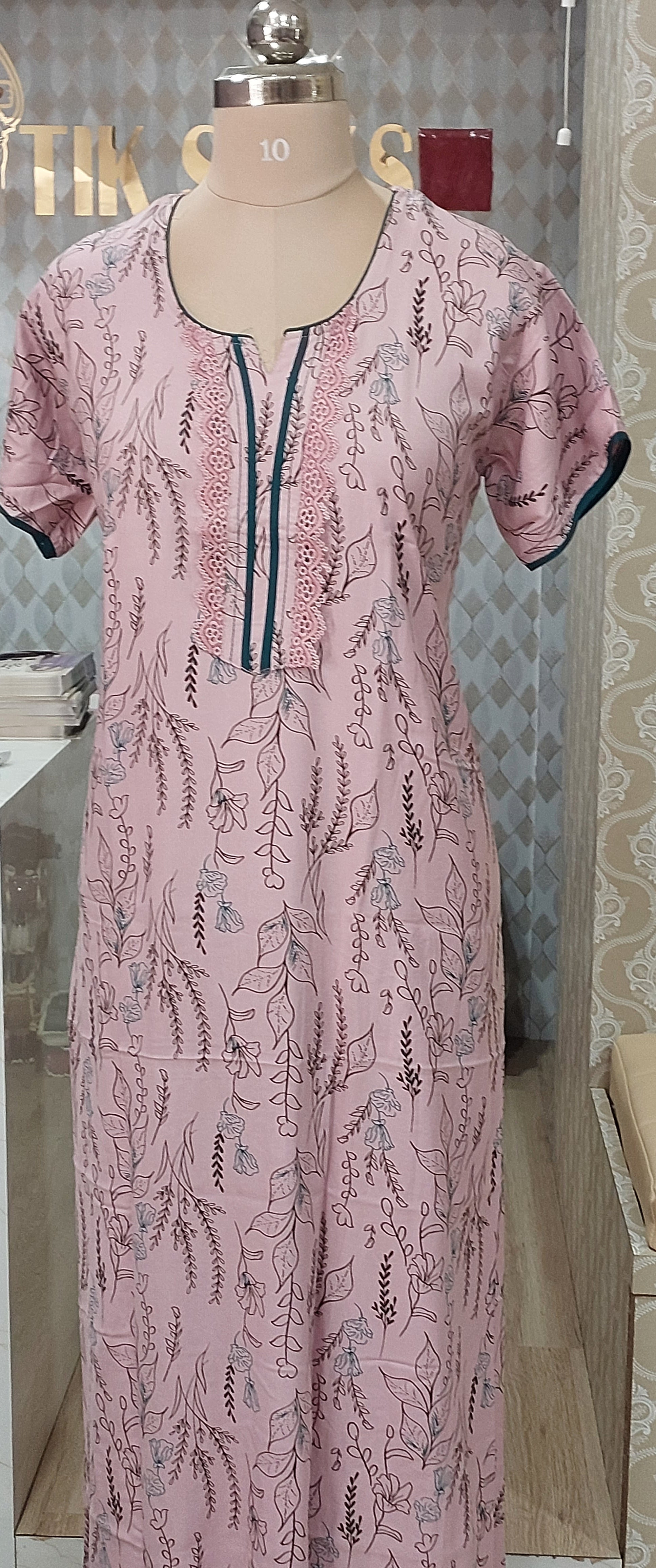 Women printed Nighty