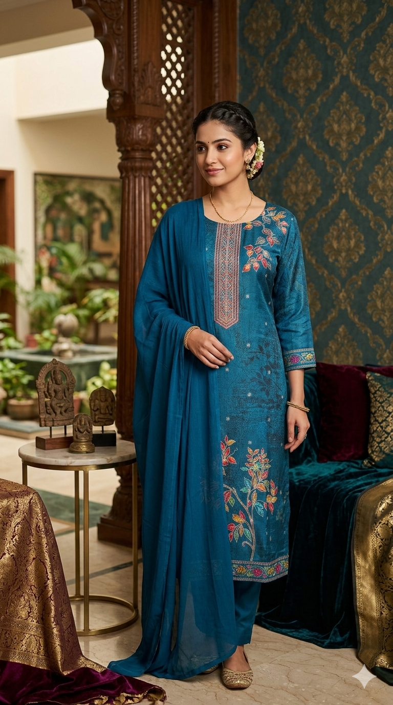 floral kurthi set