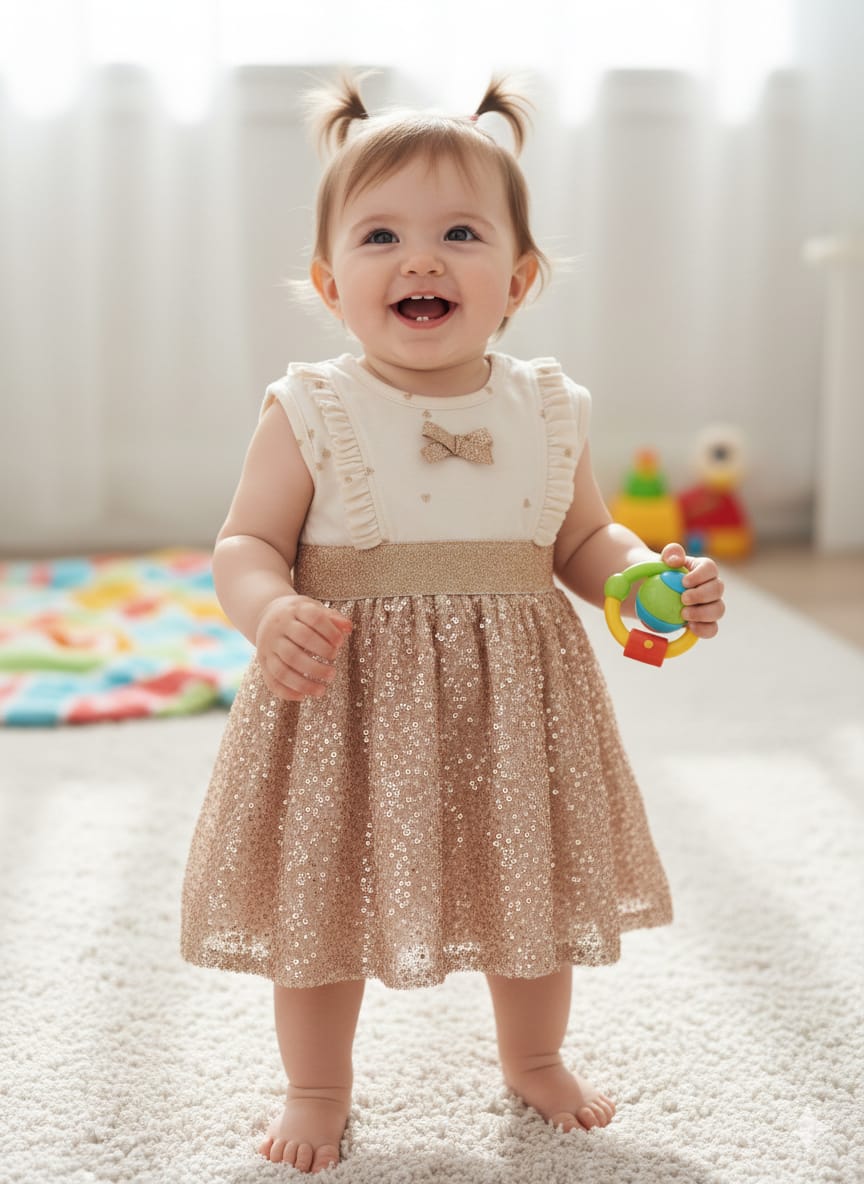 An adorable baby girl dress designed to steal hearts ✨