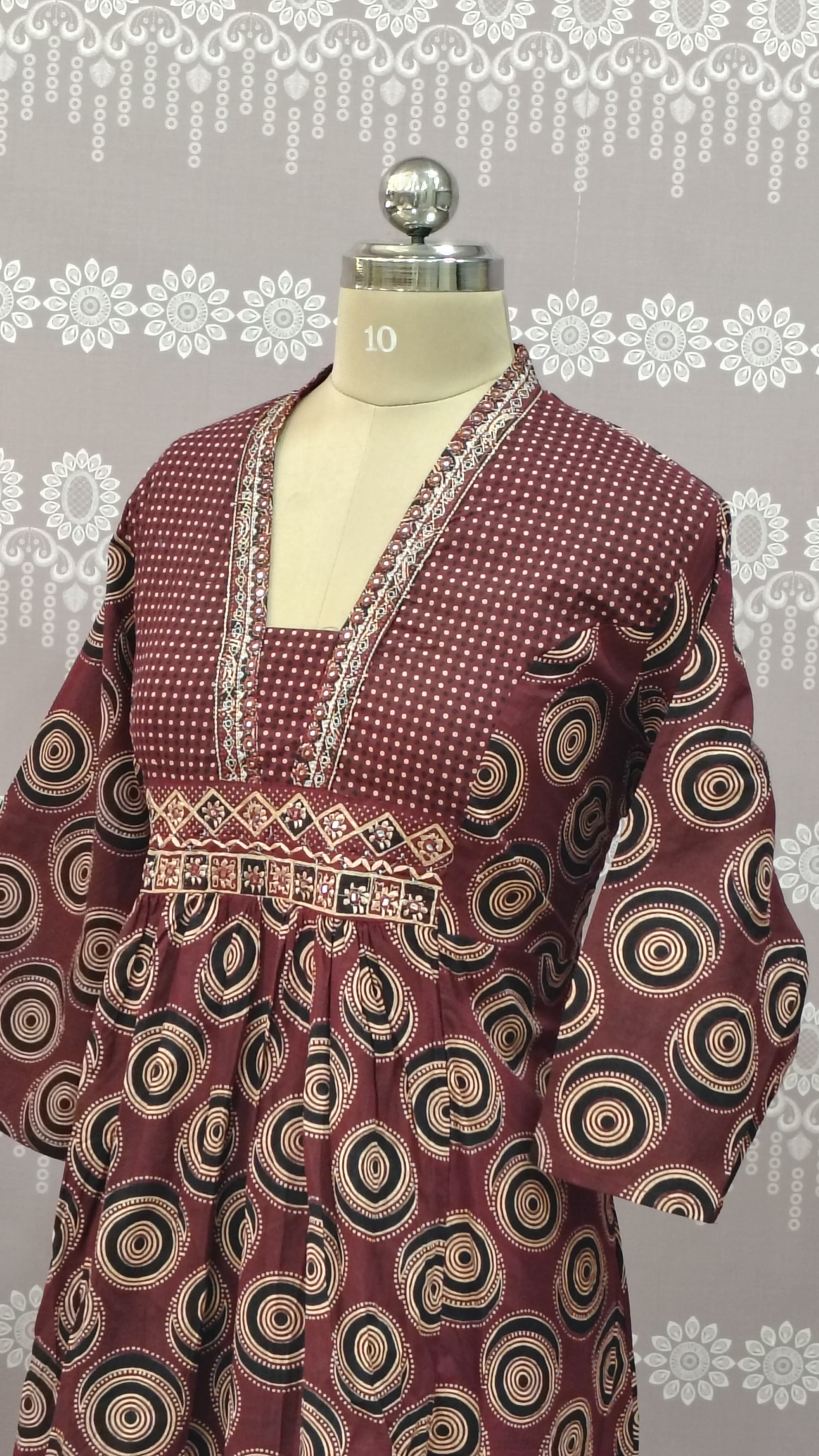 Cotton printed kurthi set