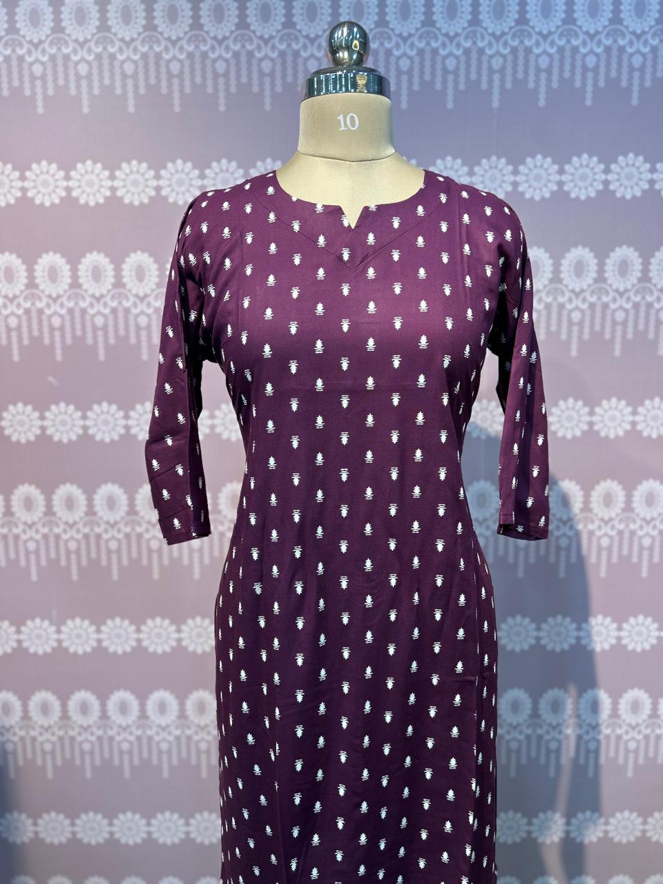 Wine printed top