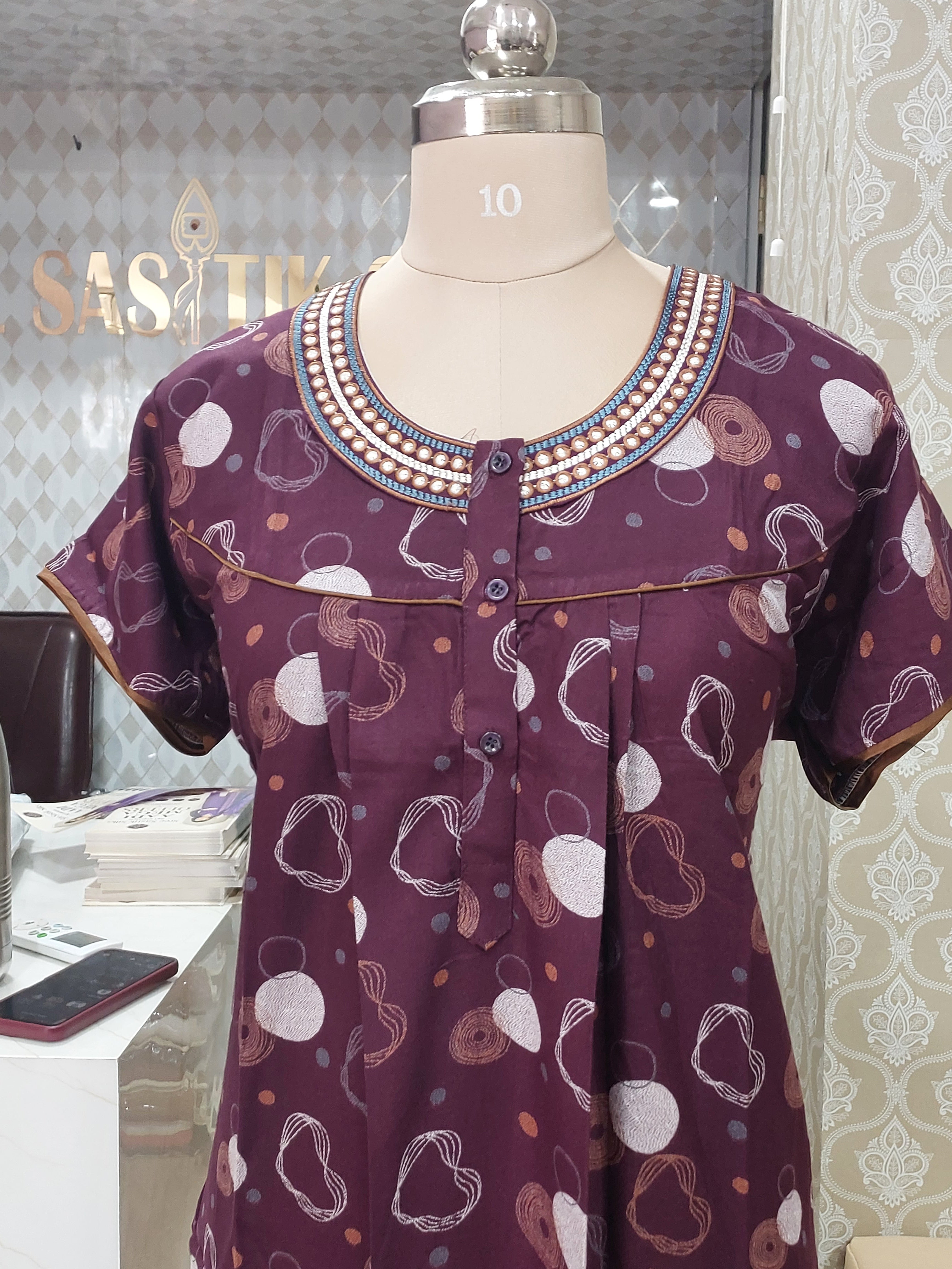 PREMIUM PRINTED COTTON NIGHTY