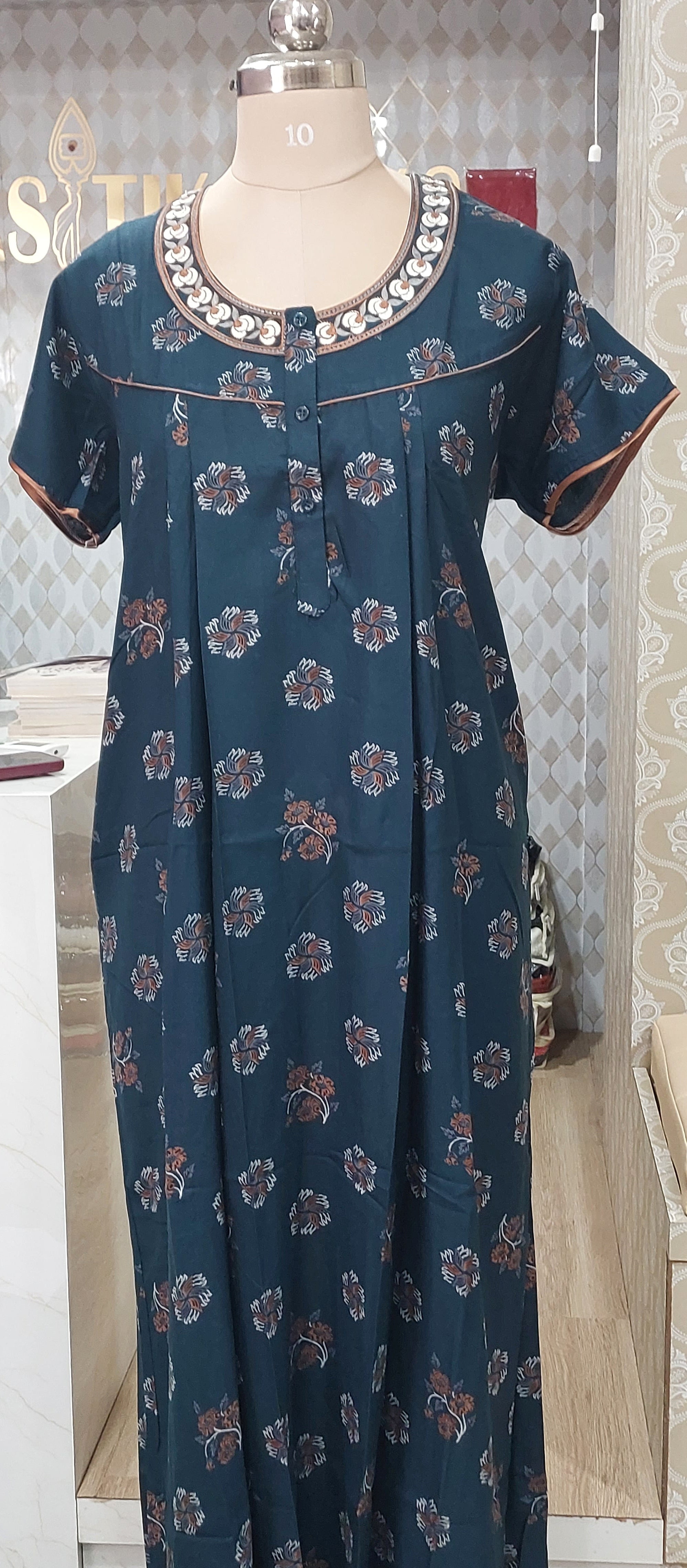 PRINTED COTTON NIGHTY