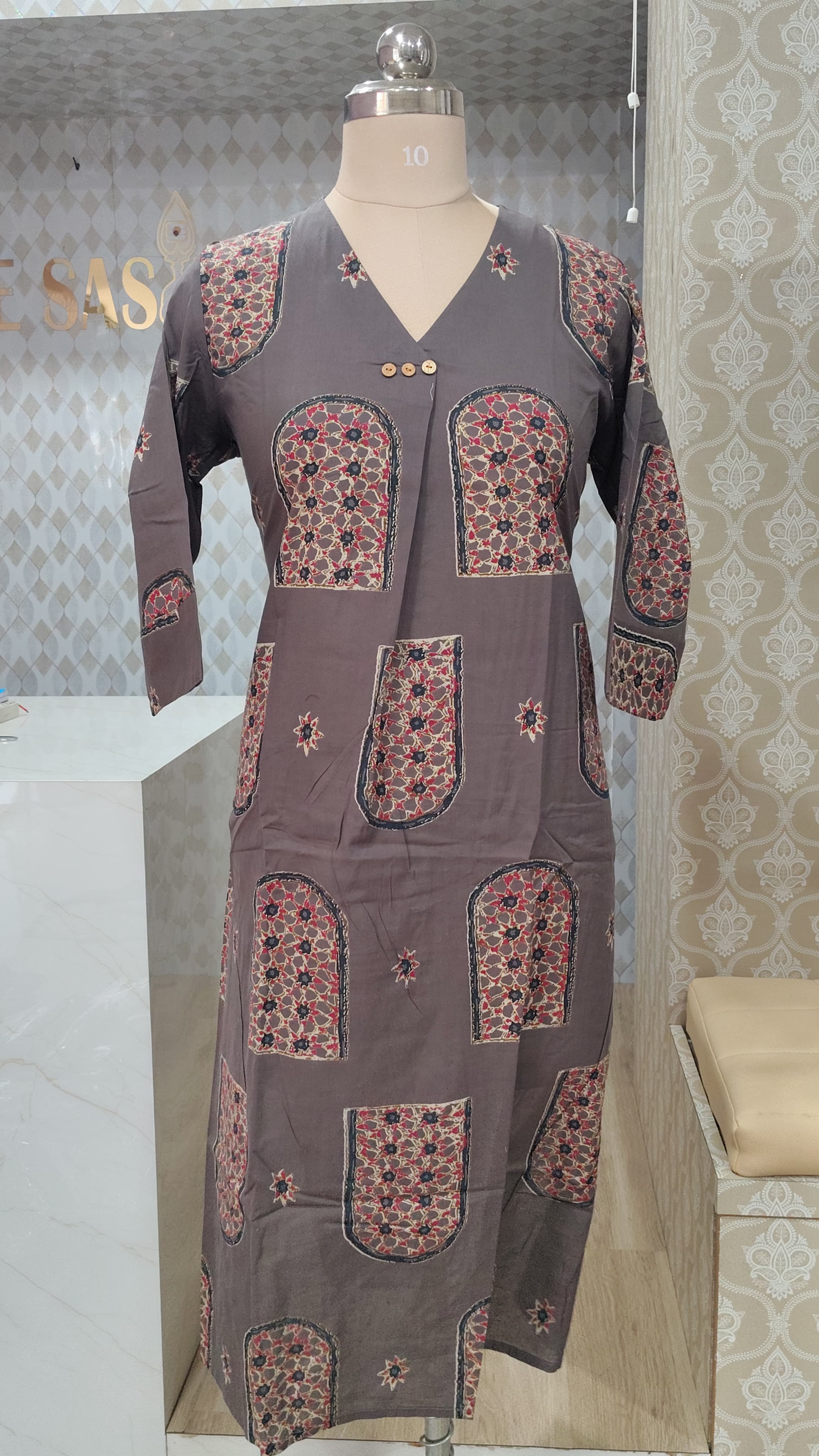 Grey kurti set