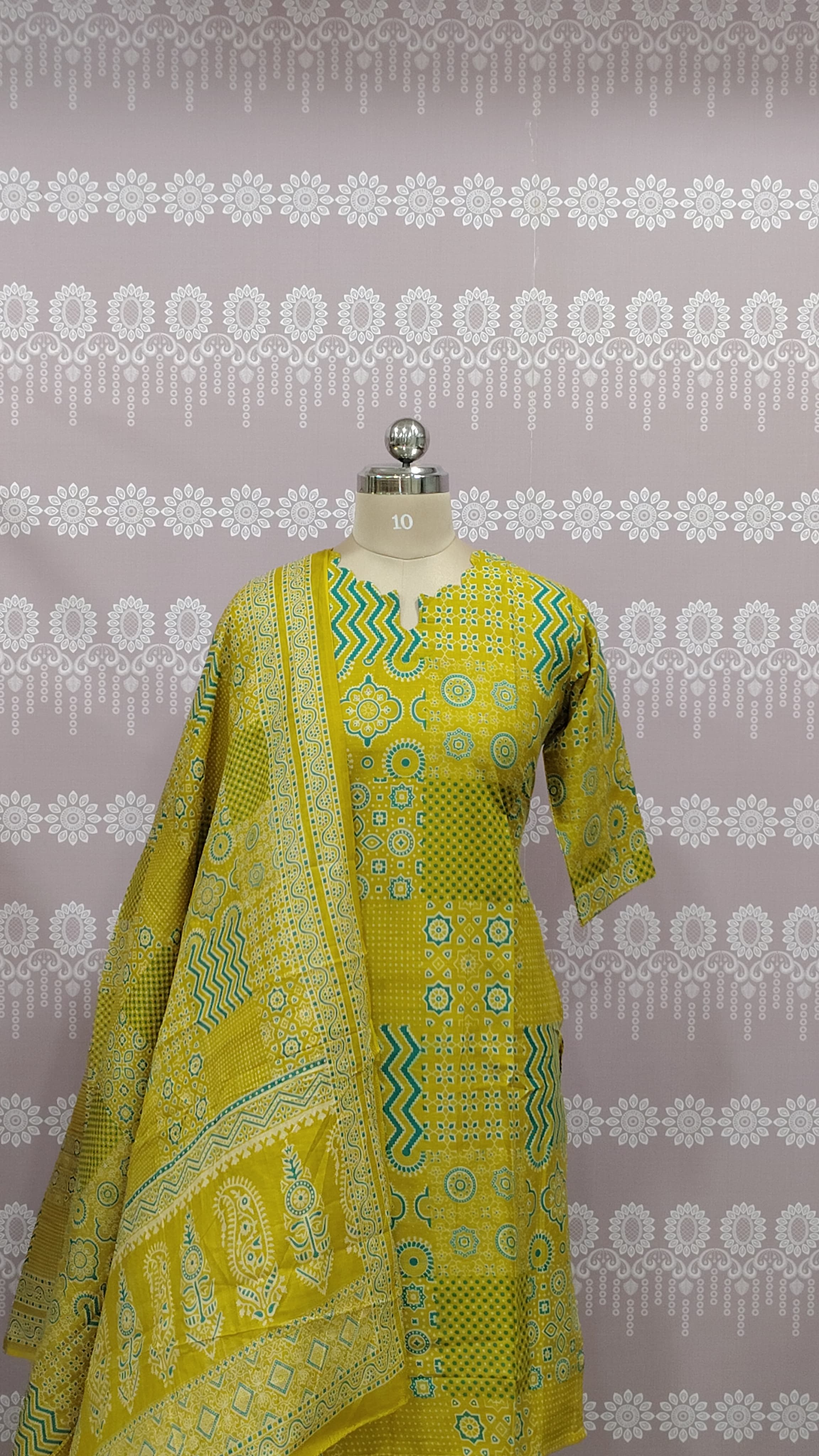 printed  cotton kurthi set