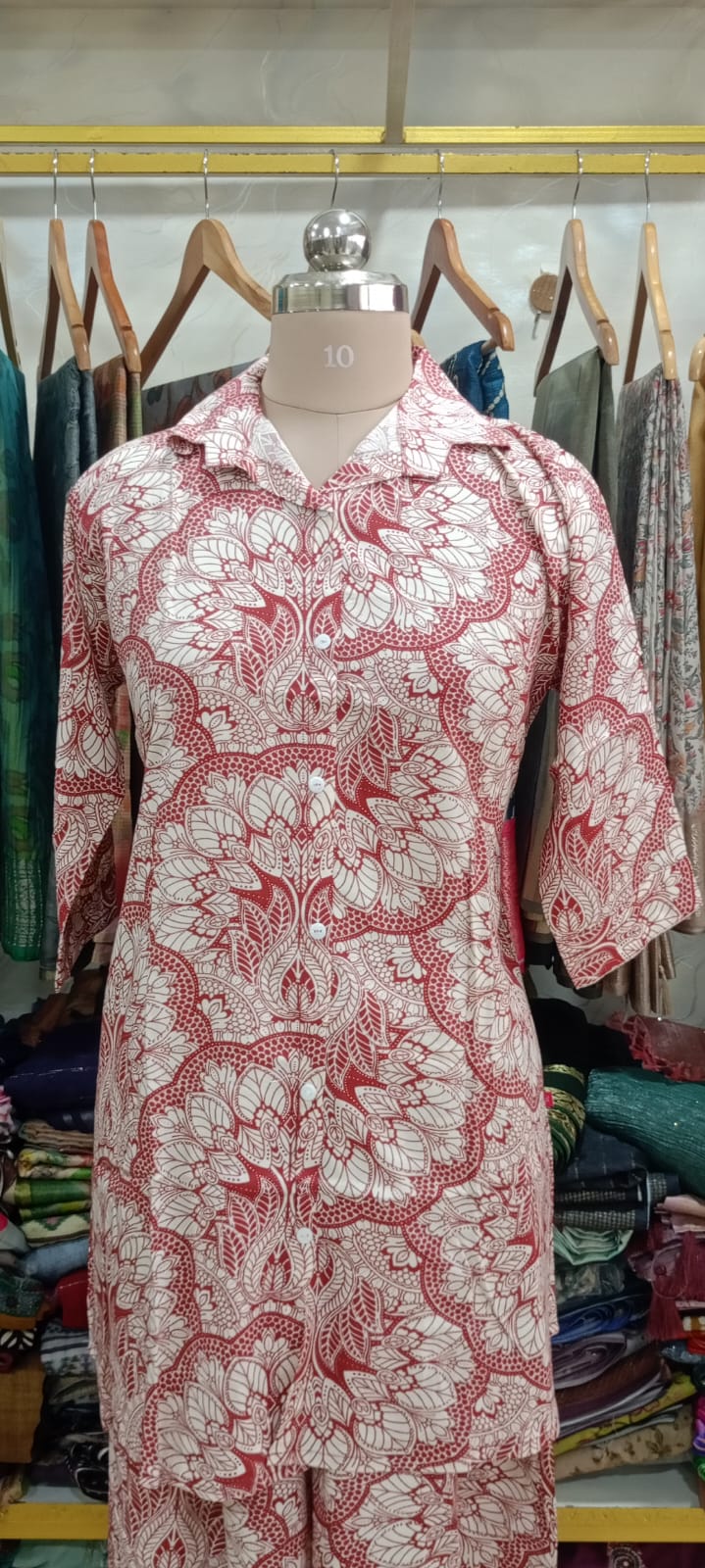 Elegant Pink Floral Co-Ord Set