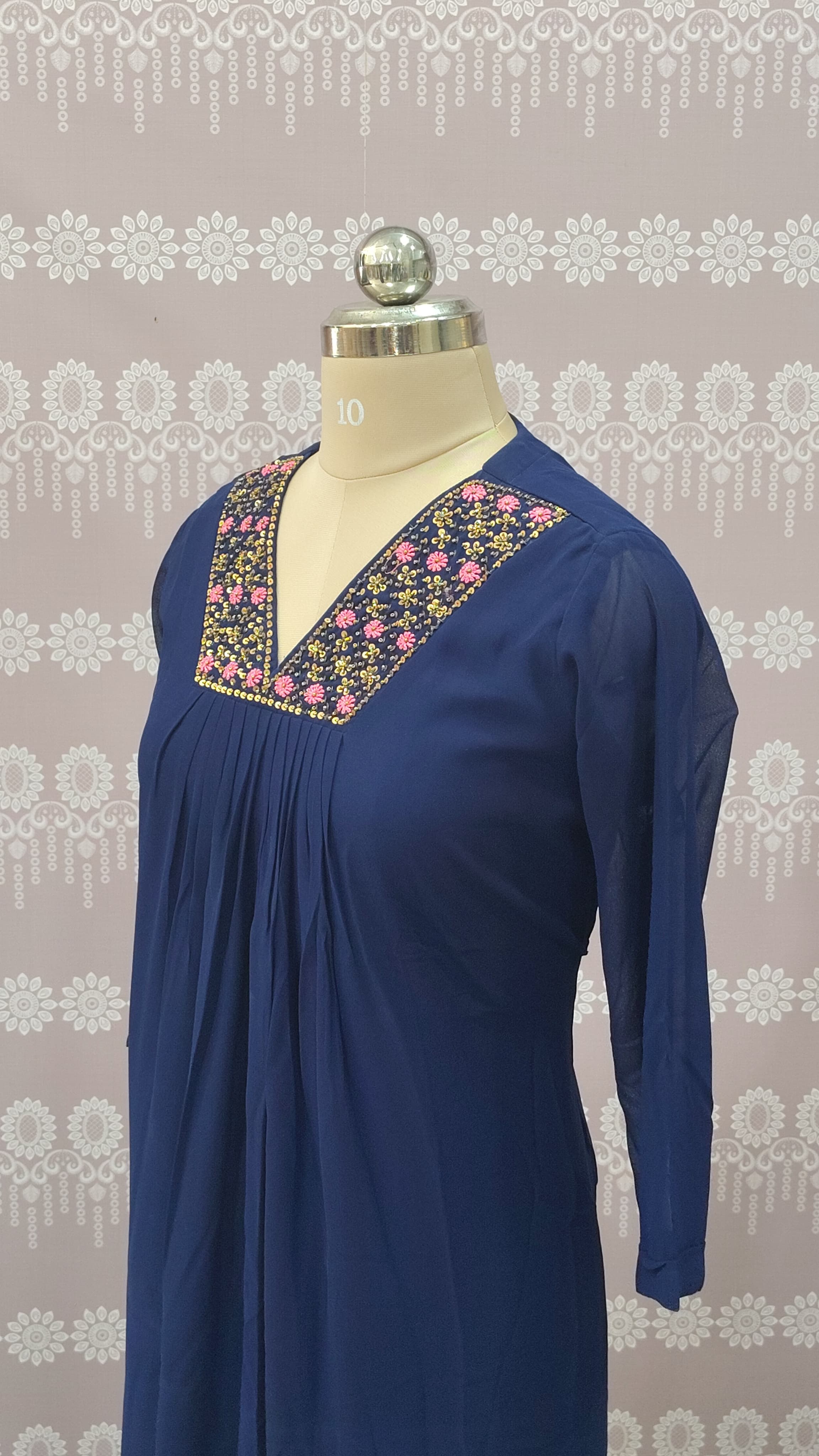 This beautiful navy blue maxi