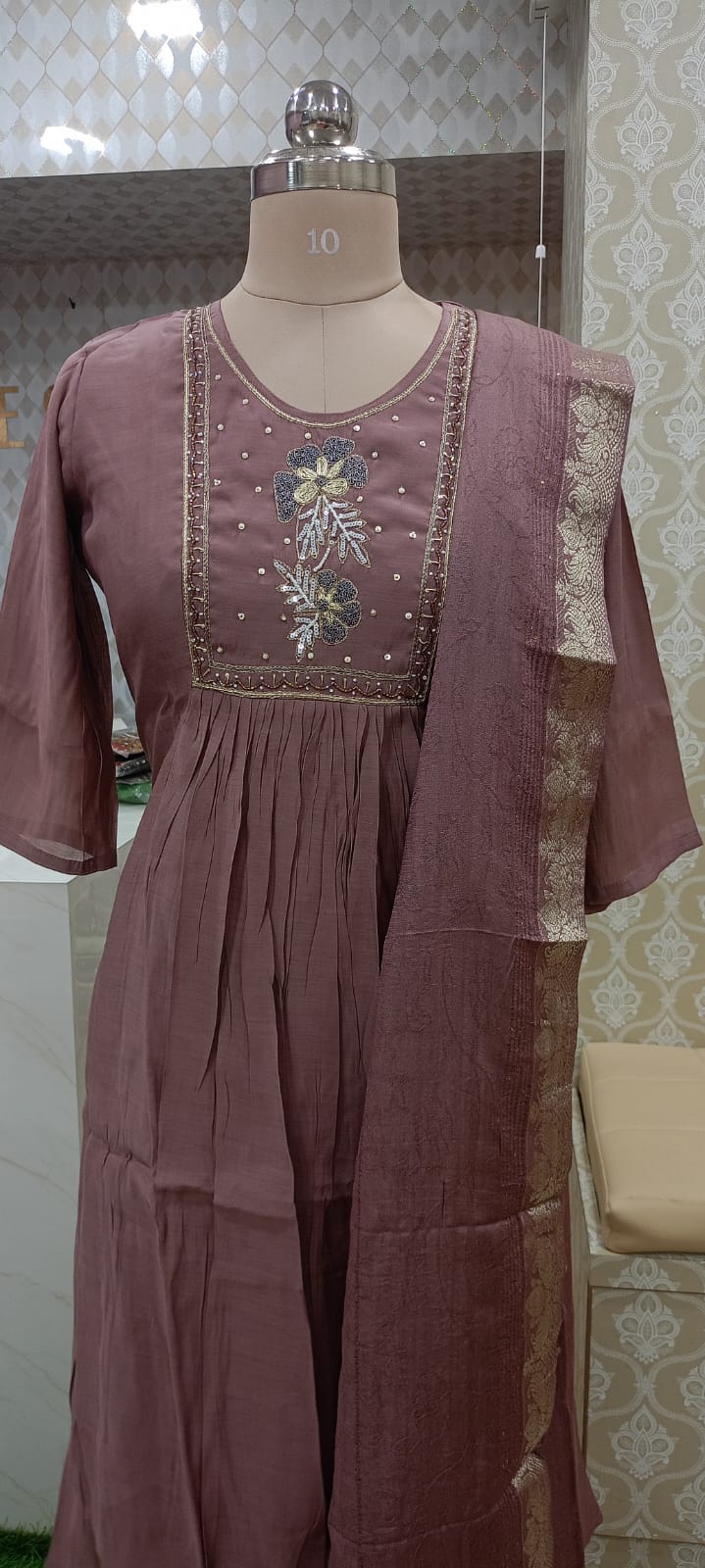 Dusty Mauve Kurti Set