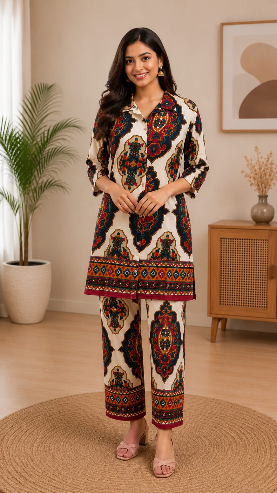 ELEGANT PRINTED CO-ORD SET