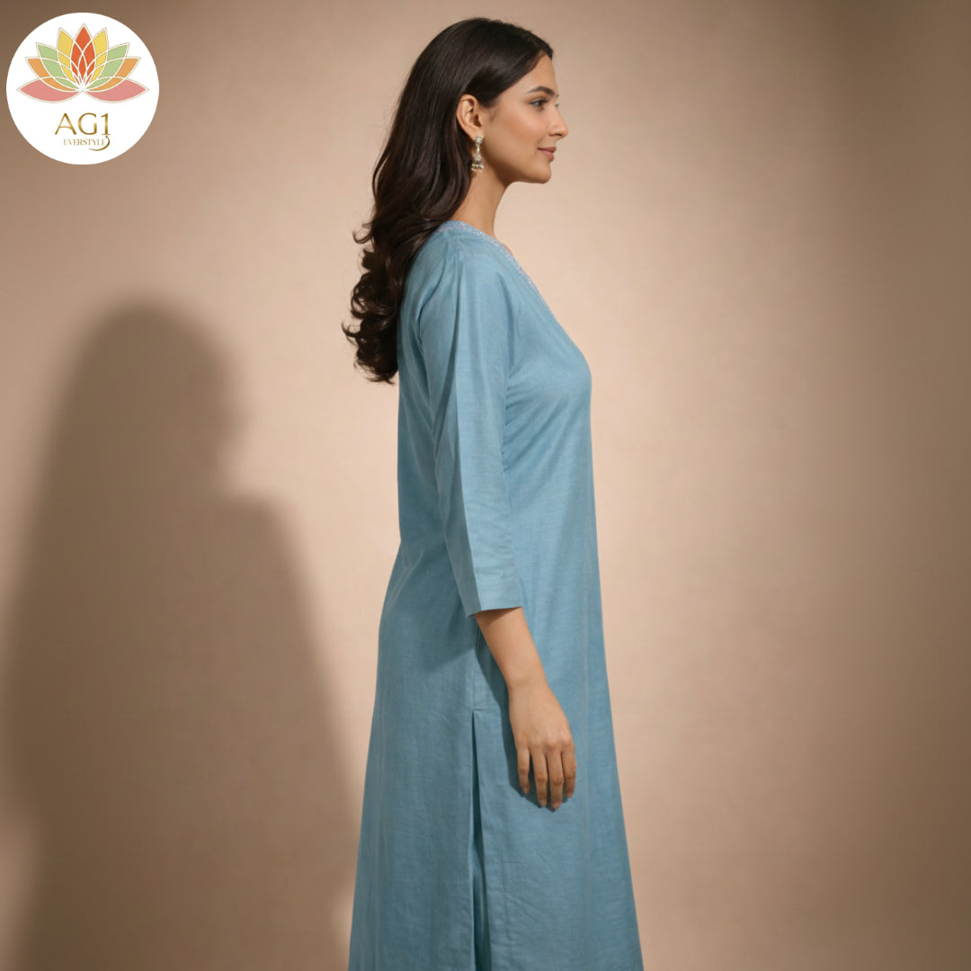 V-neck sequin work top