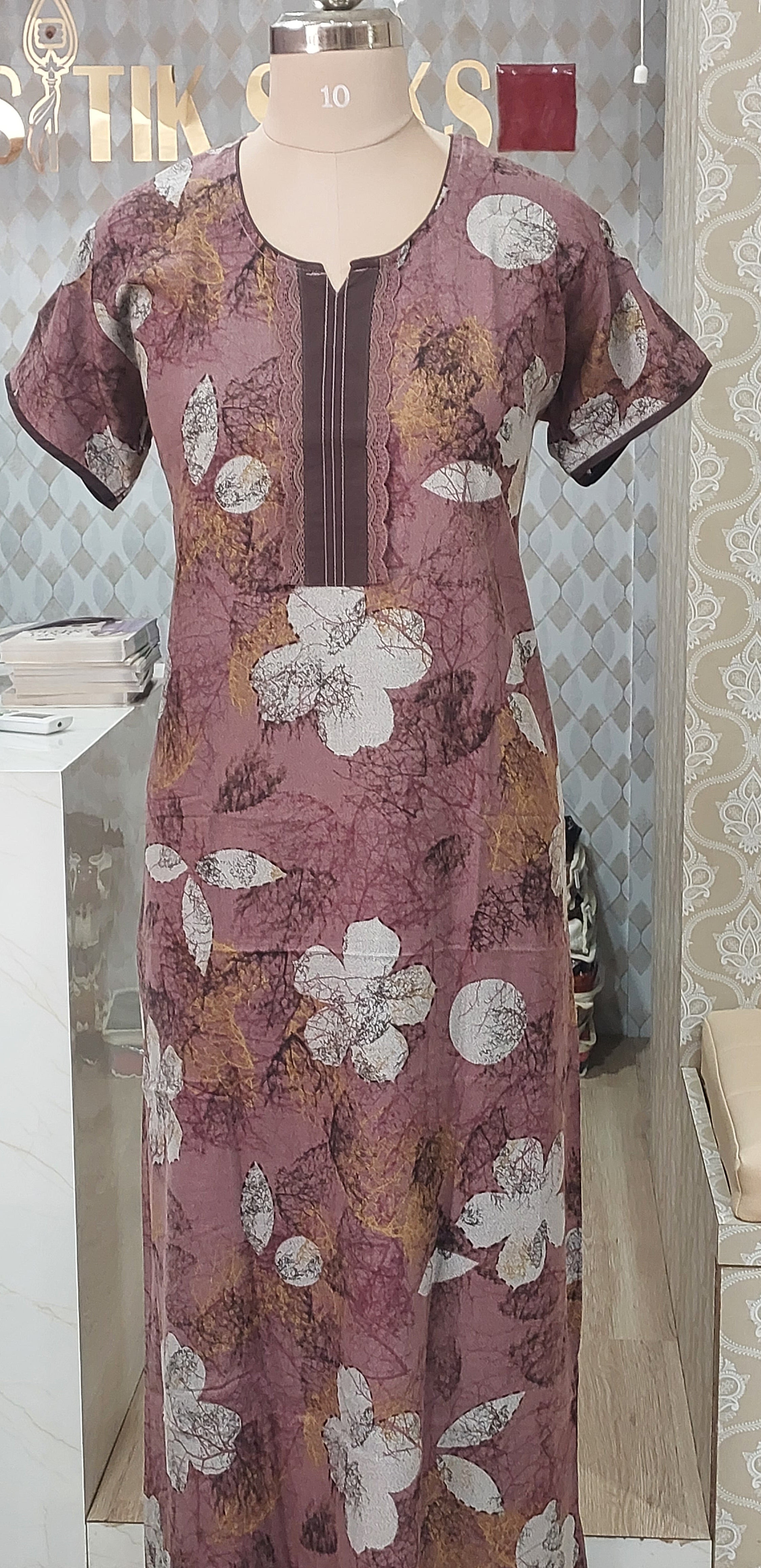 Floral Printed Nighty