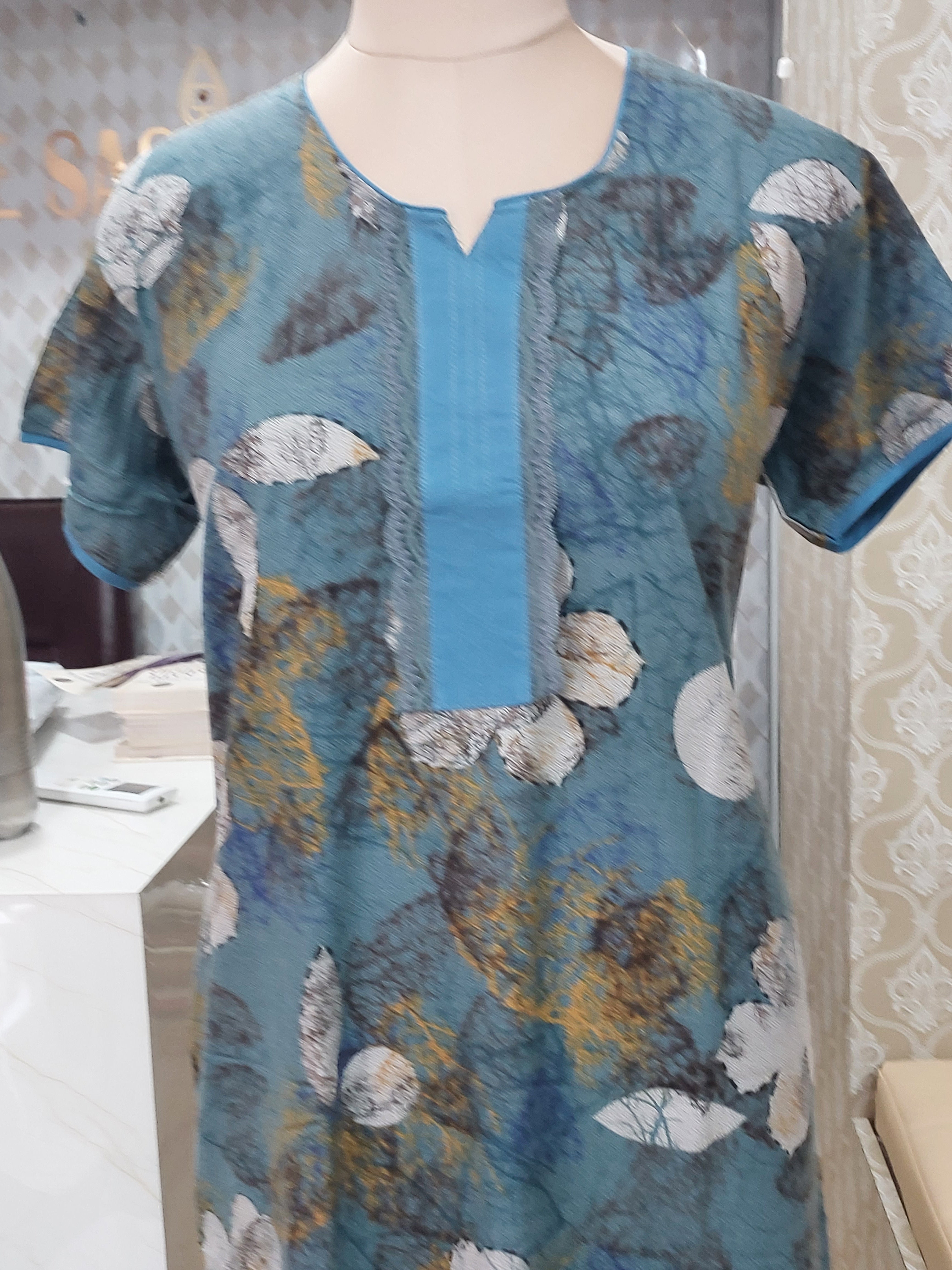 Elegant teal bule Nighty