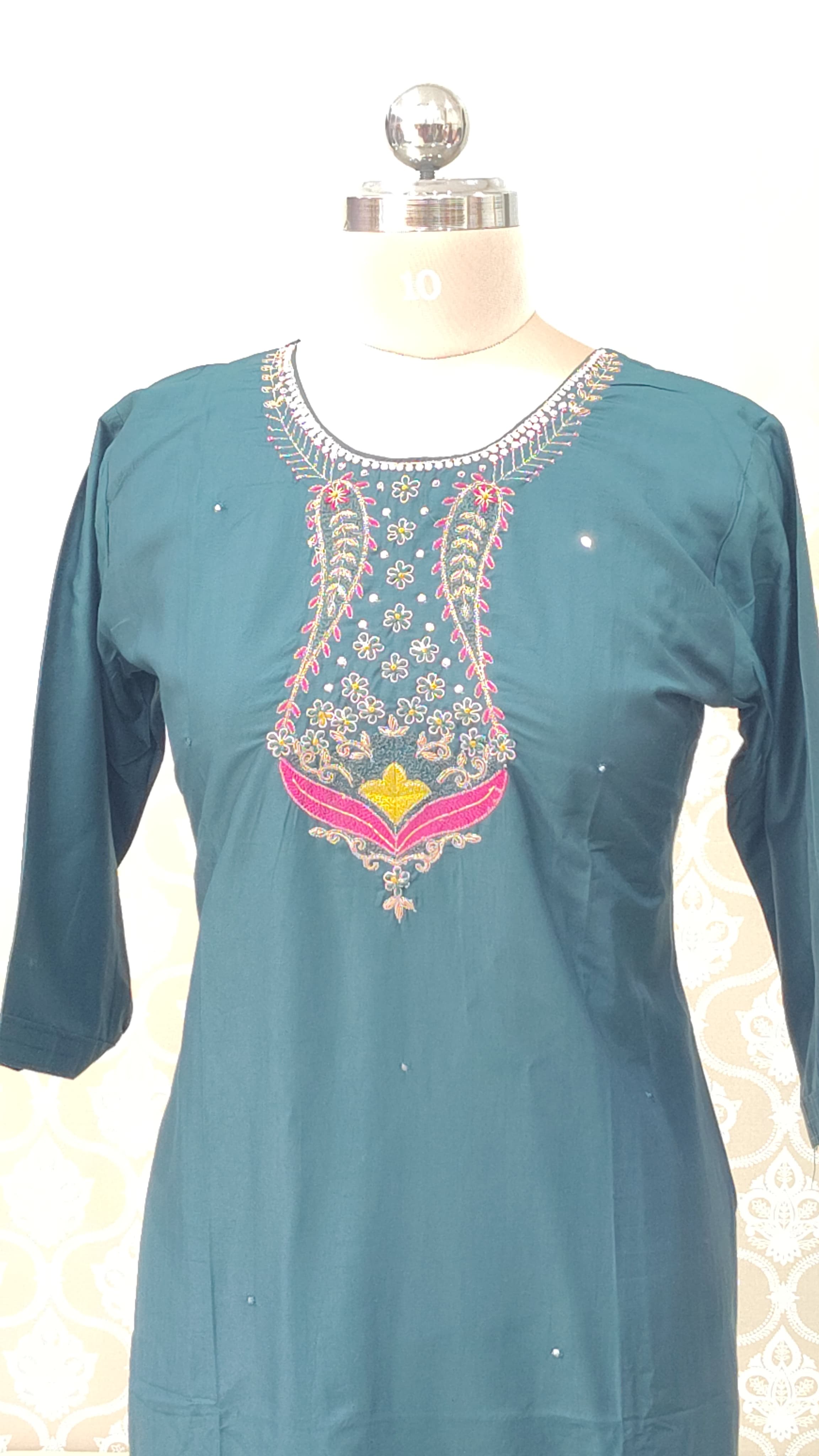 Green kurthi set