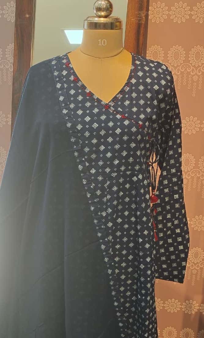 Cotton printed kurthi set