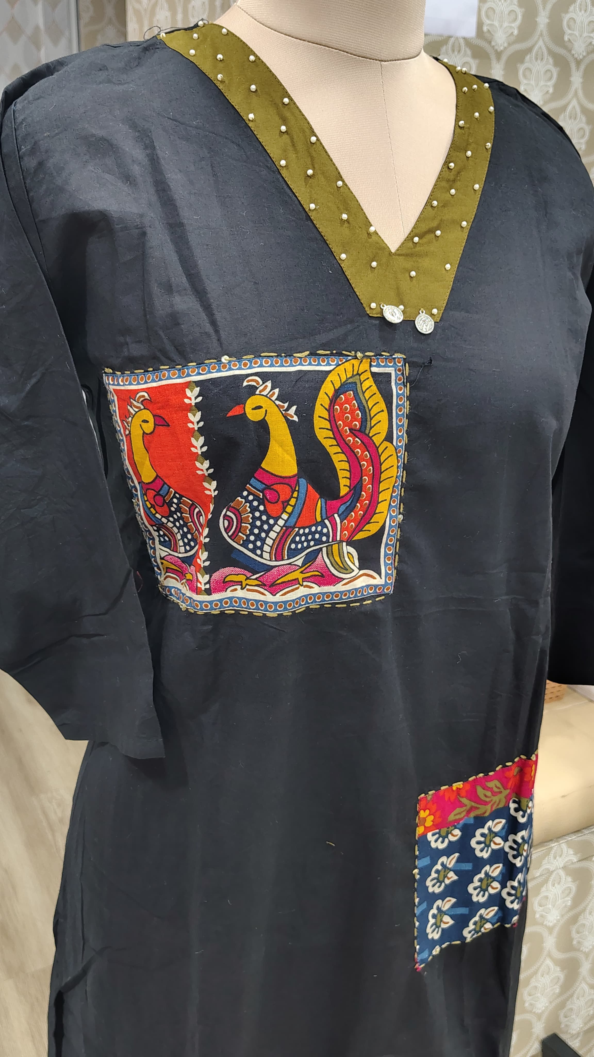 Black  kurti set