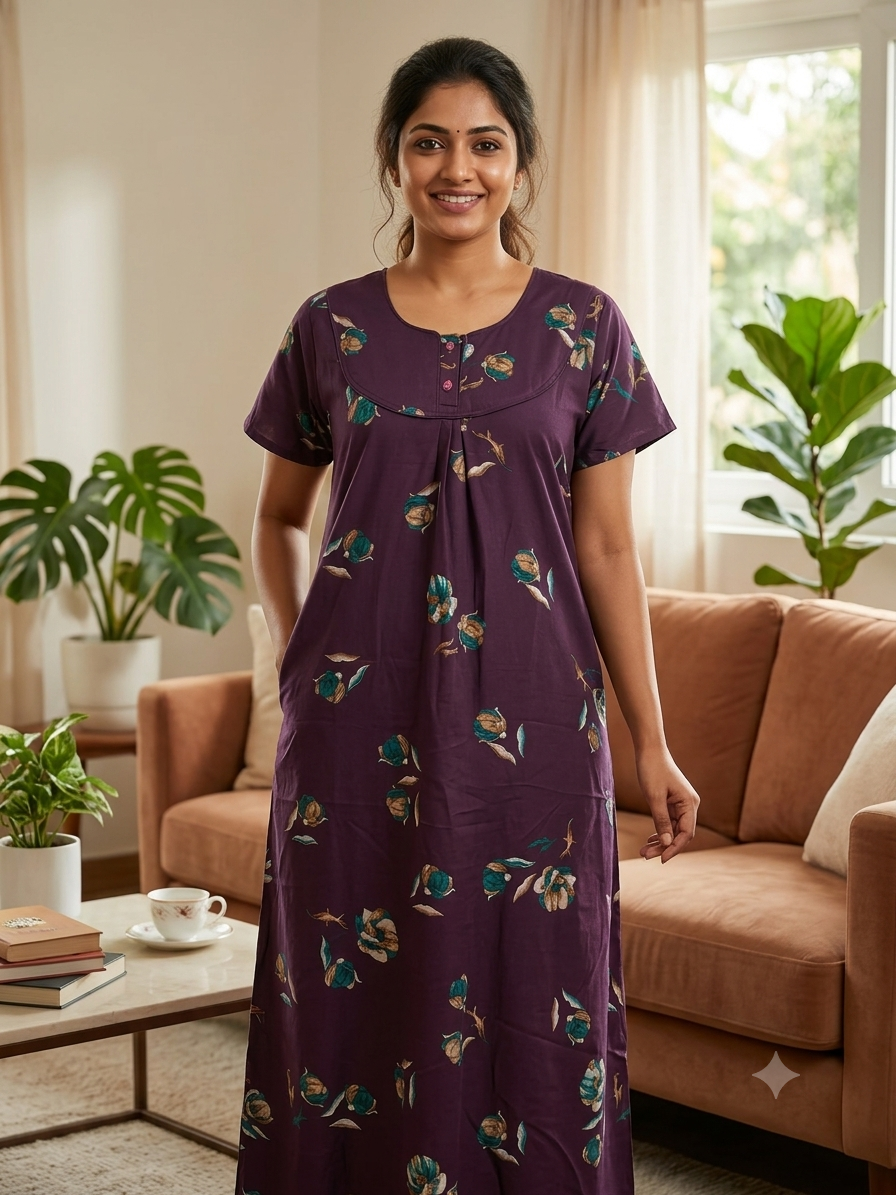 FLORAL PRINTED NIGHTY