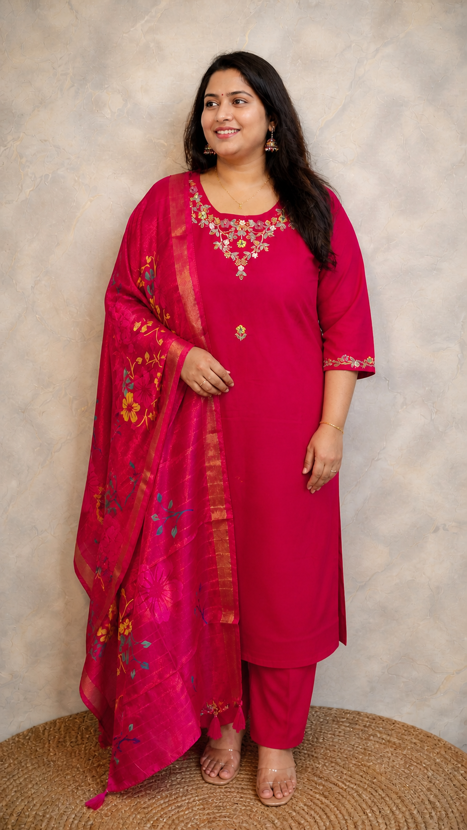 Cotton printed kurthi set