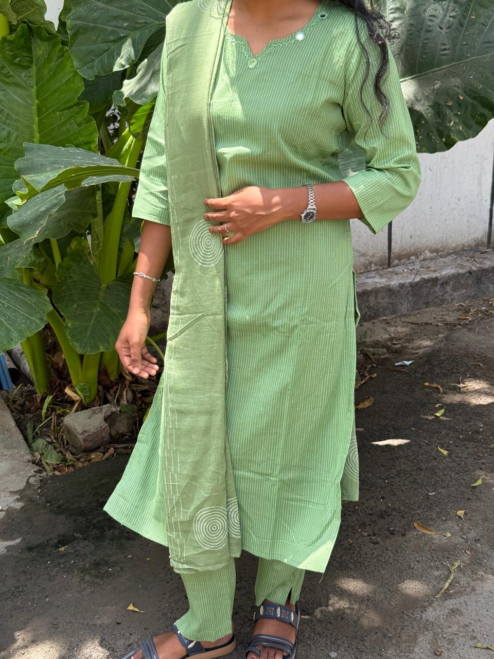 Mint green kurti set