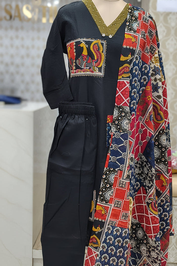 Black  kurti set