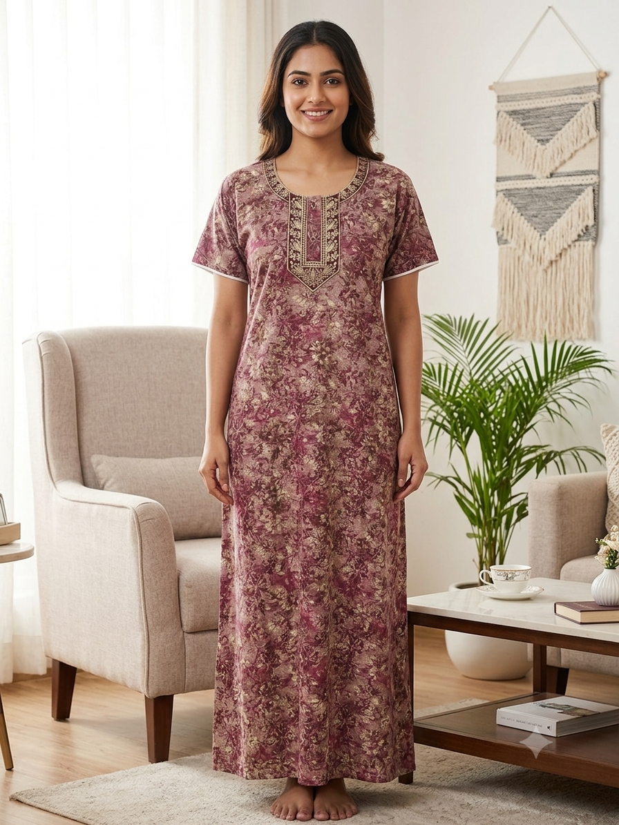 FLORAL PRINTED NIGHTY
