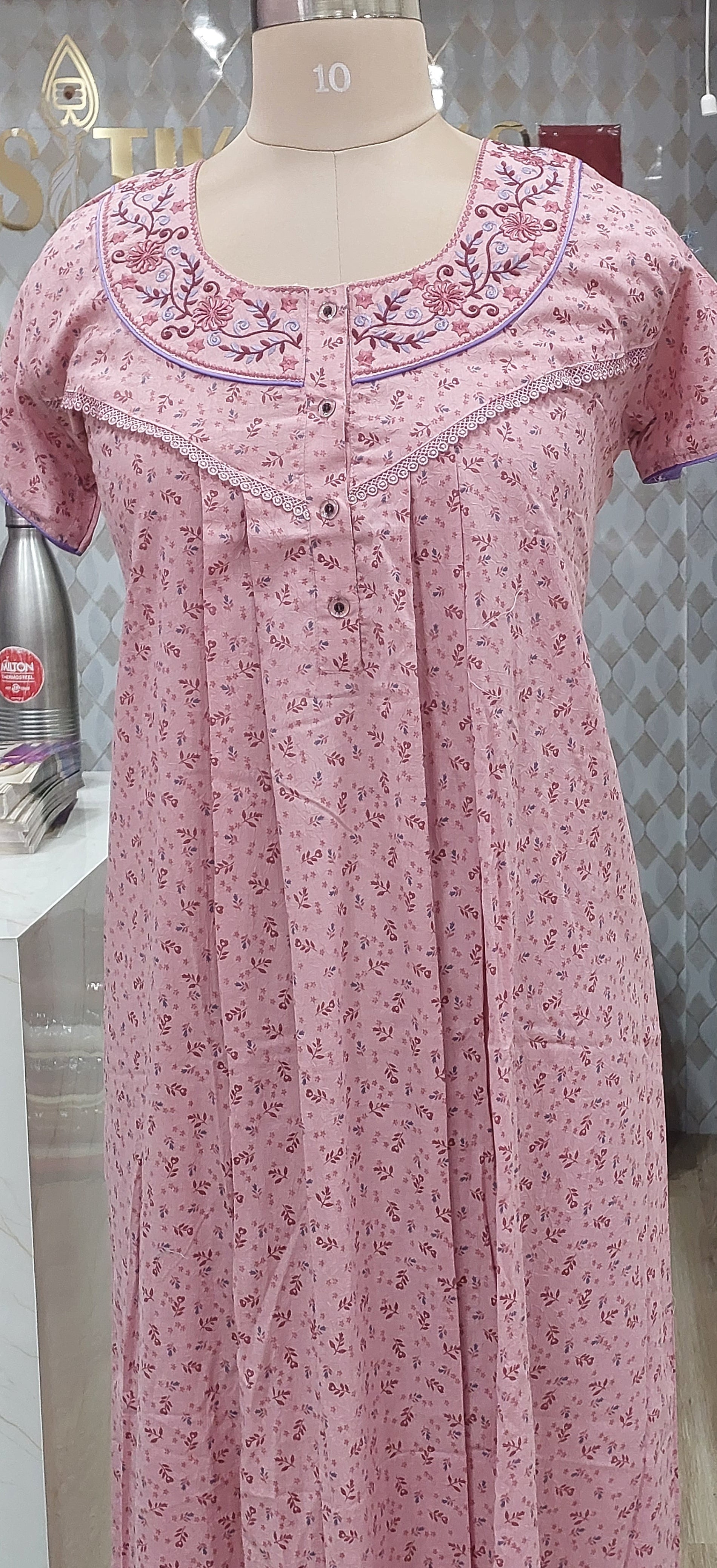 Soft pink floral Nighty