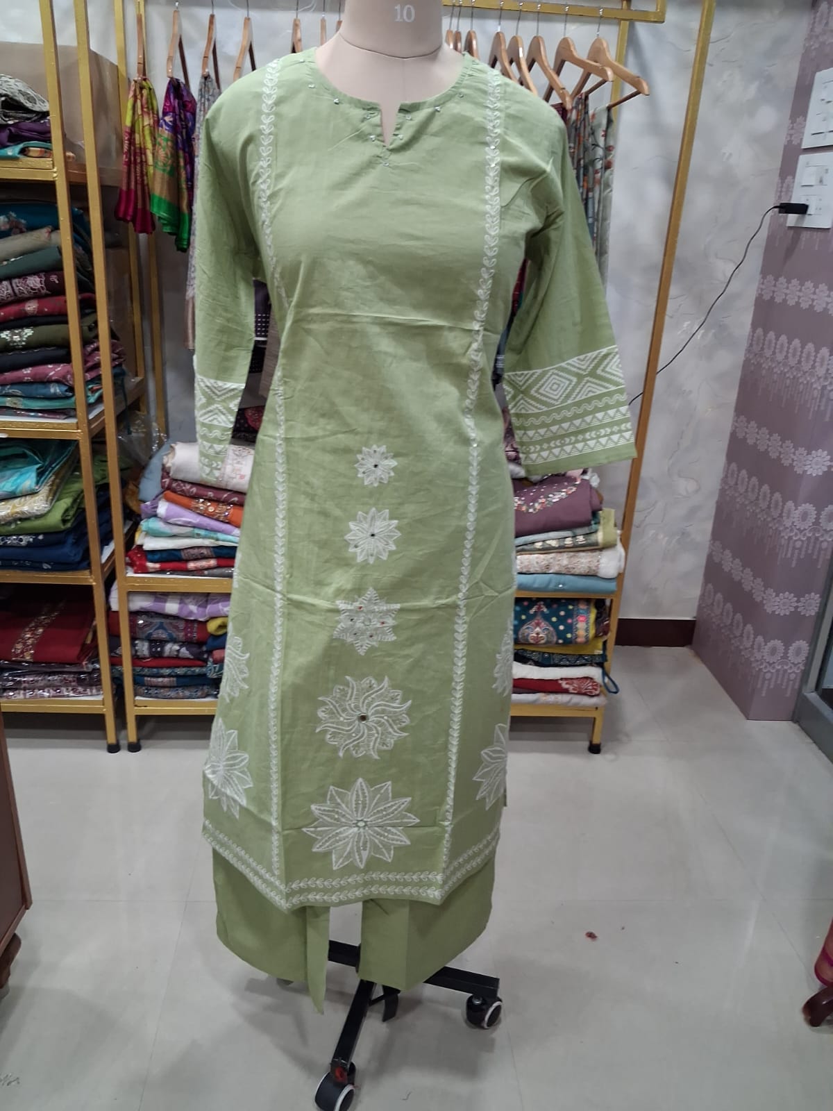 Pastel Green kurti set