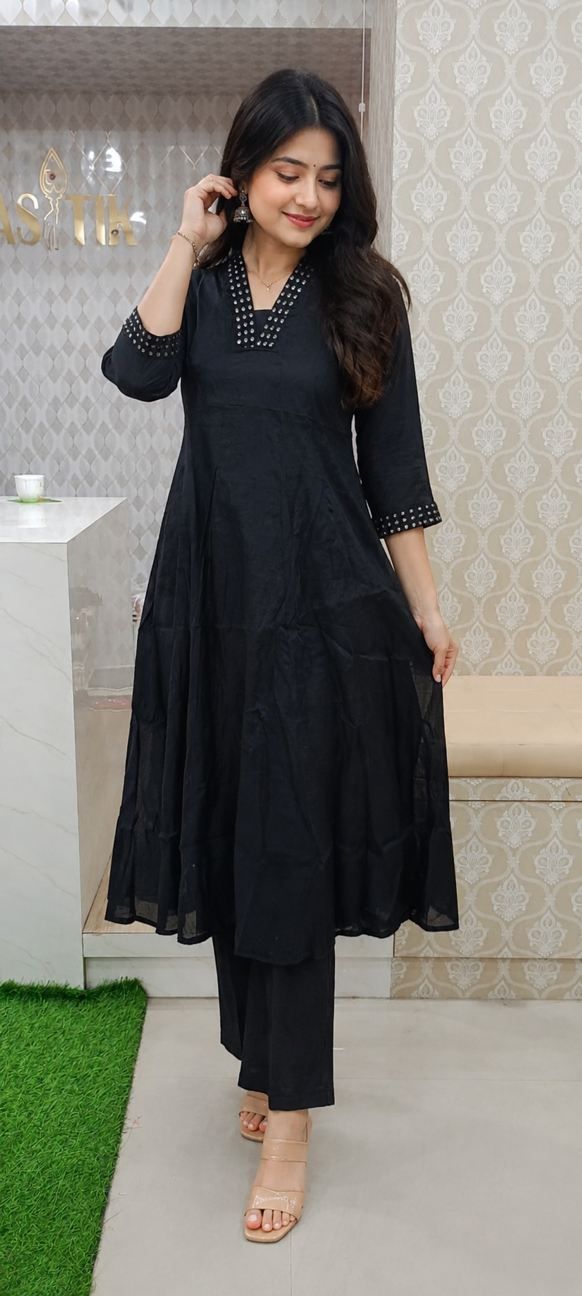 Elegant Black kurti set