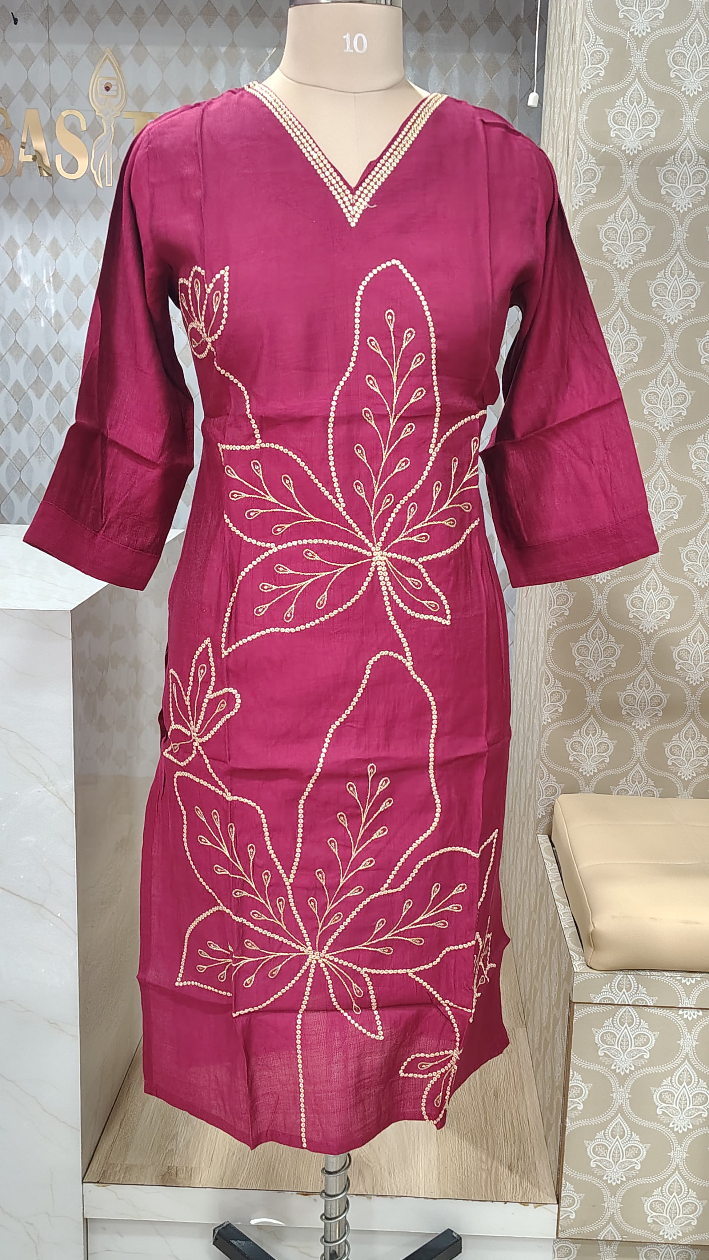 Pink kurti set