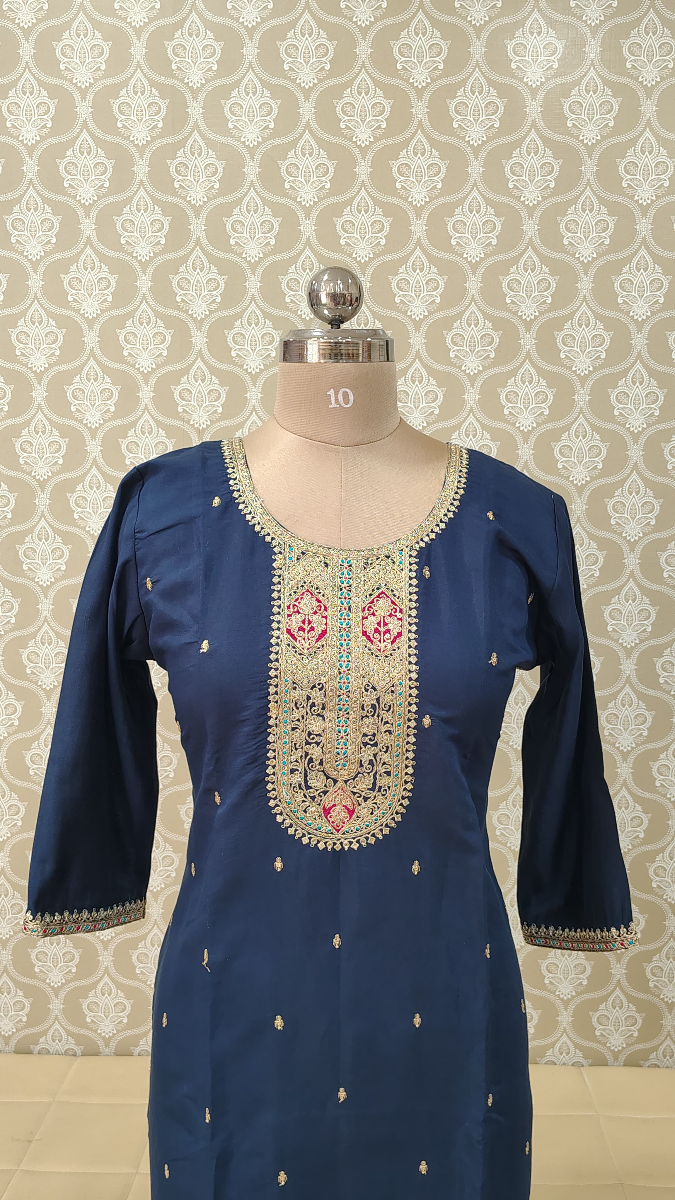 Navy blue salwar set