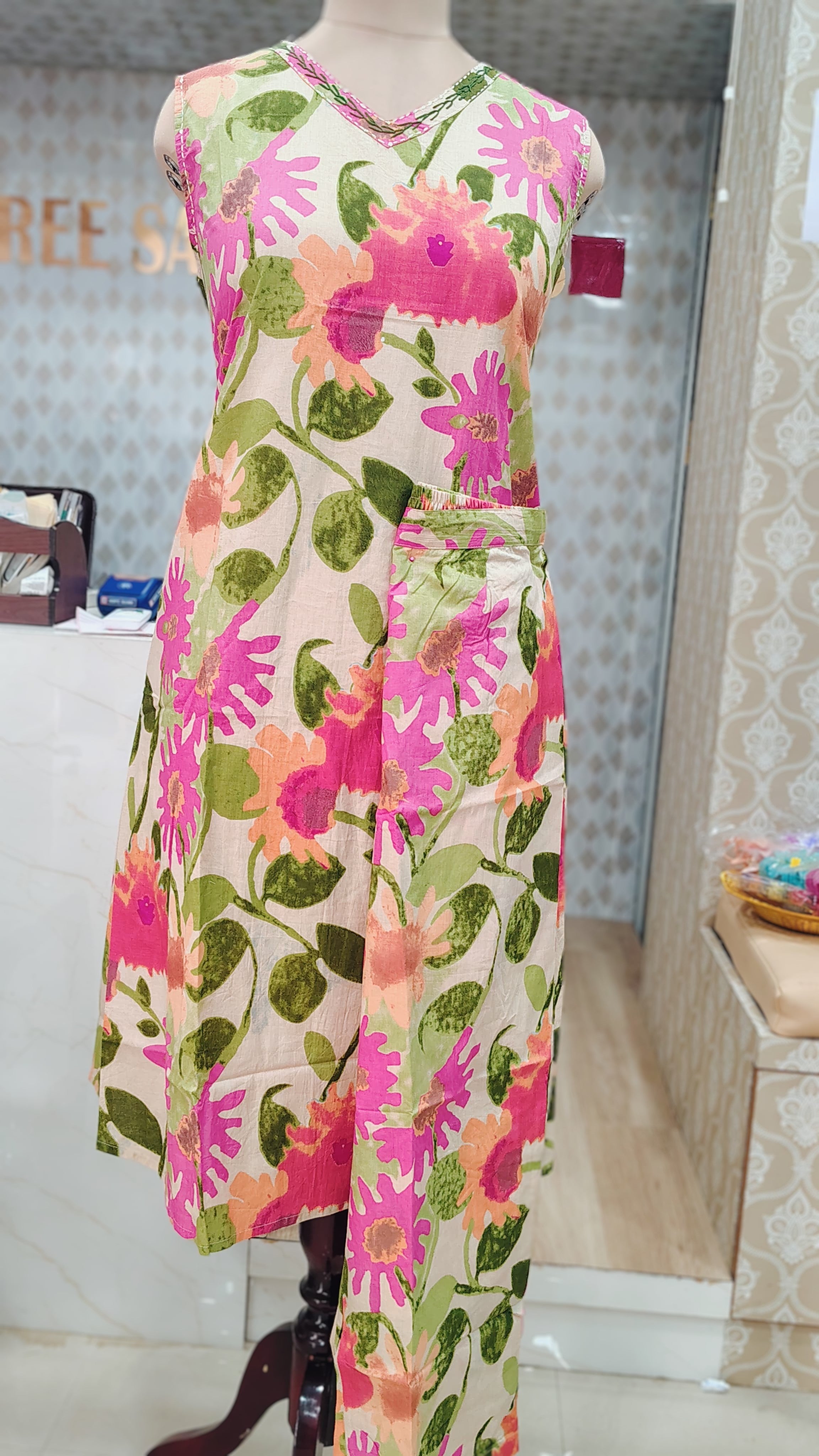 pink flower CO-ORD SET