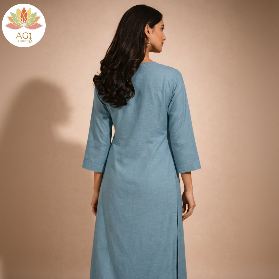 V-neck sequin work top