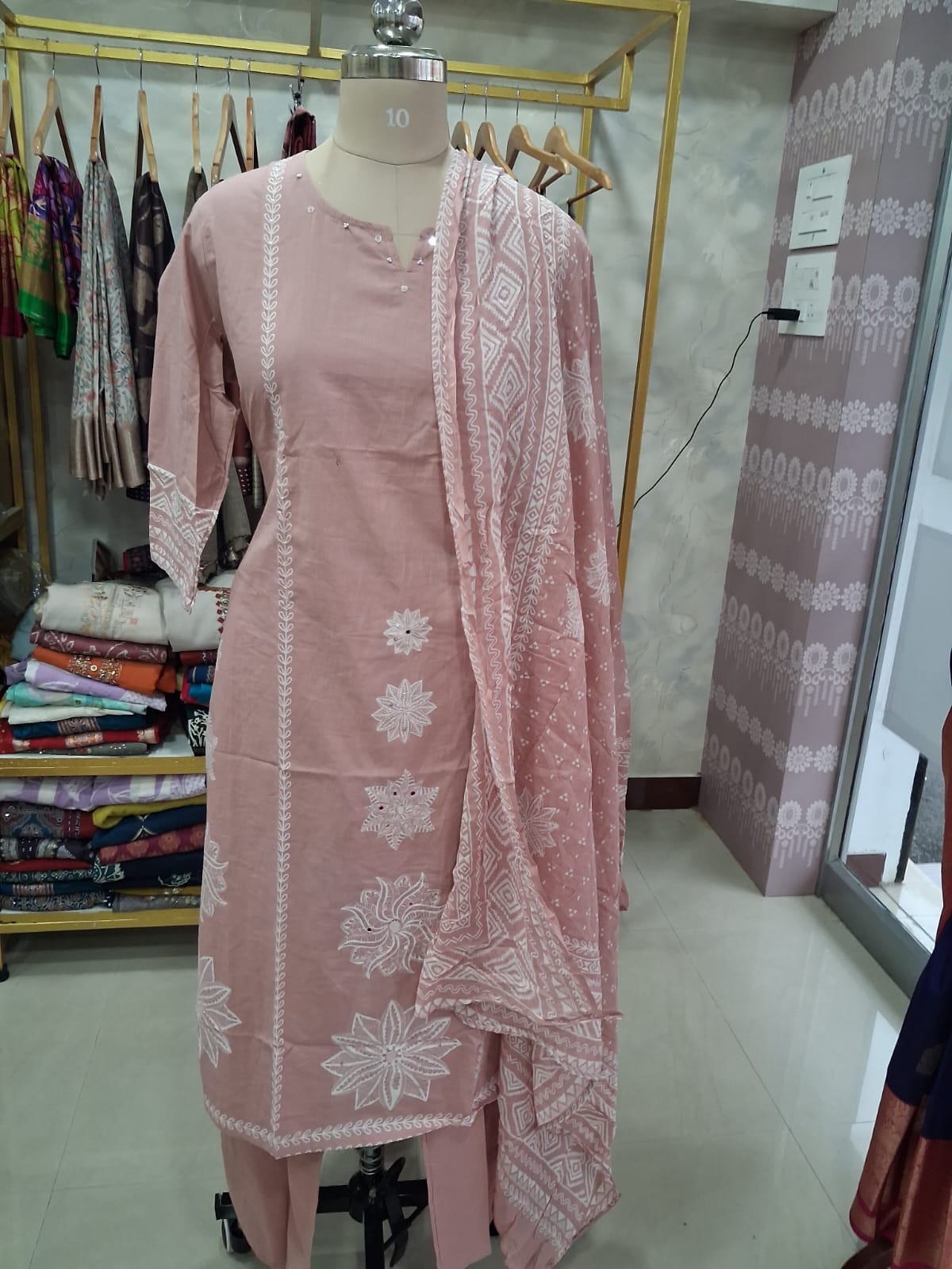 Dusty Pink kurti set