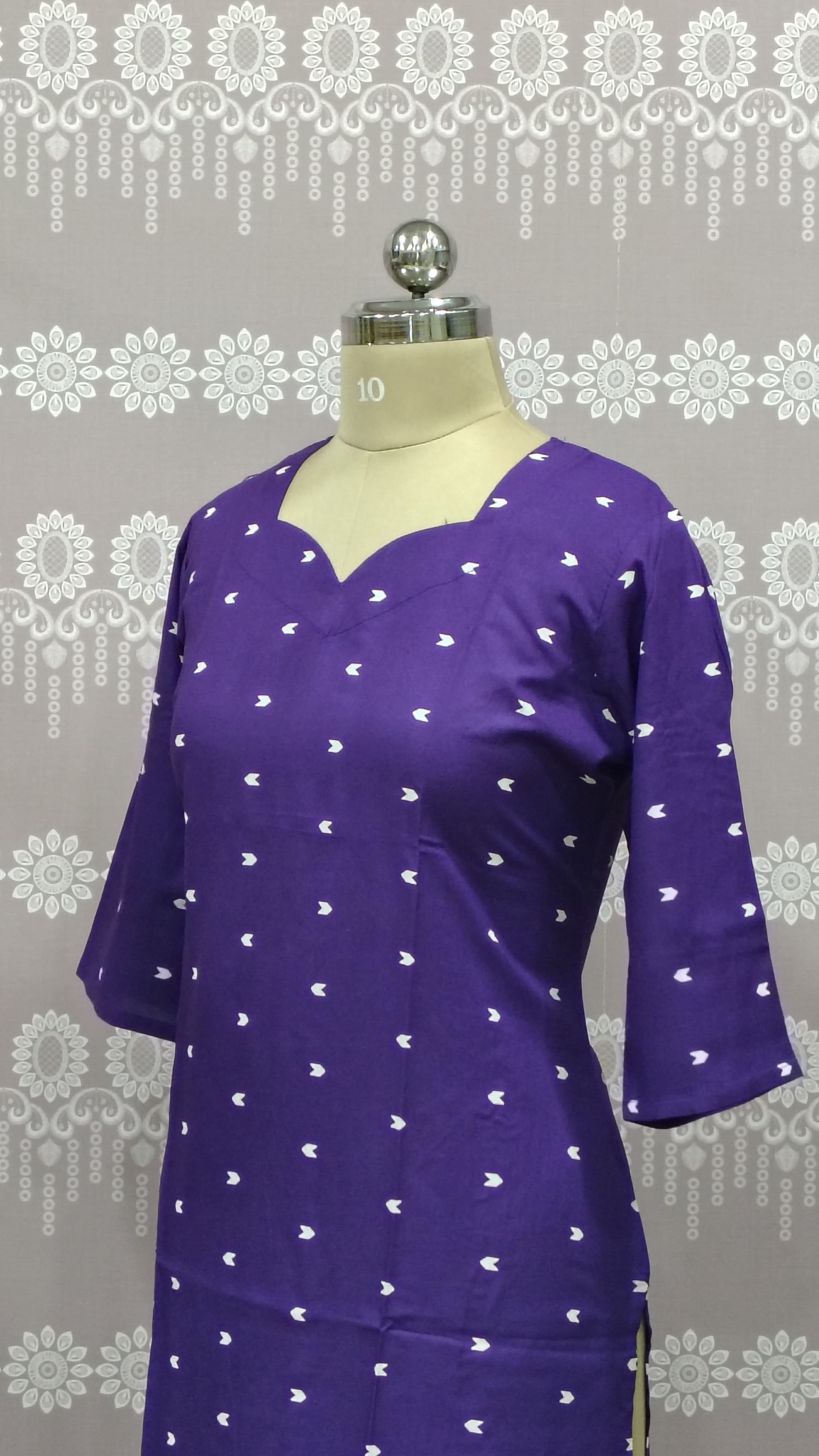 Elegant Purple printed top